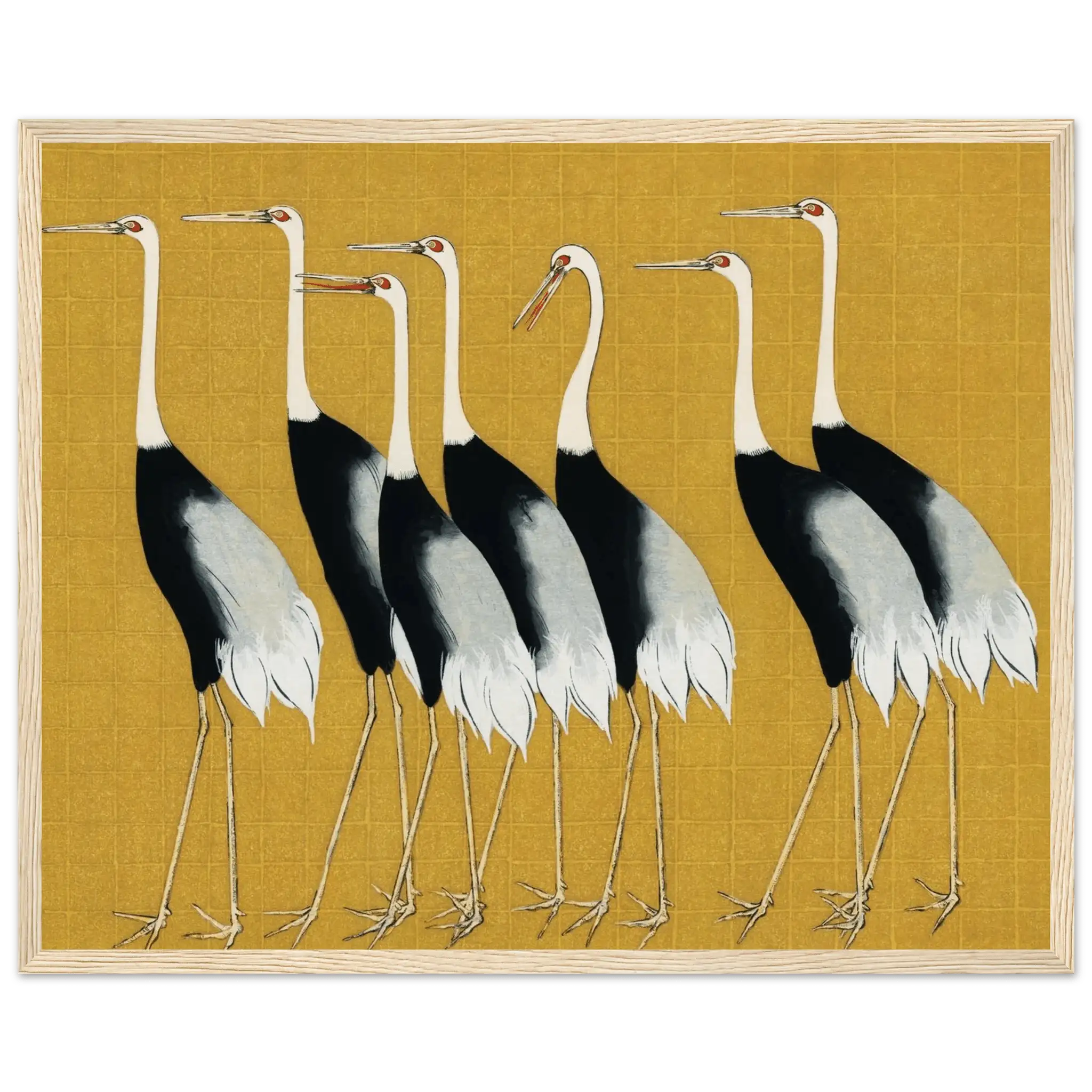 Kraniche der Harmonie - Gerahmte Eleganz - HINORI