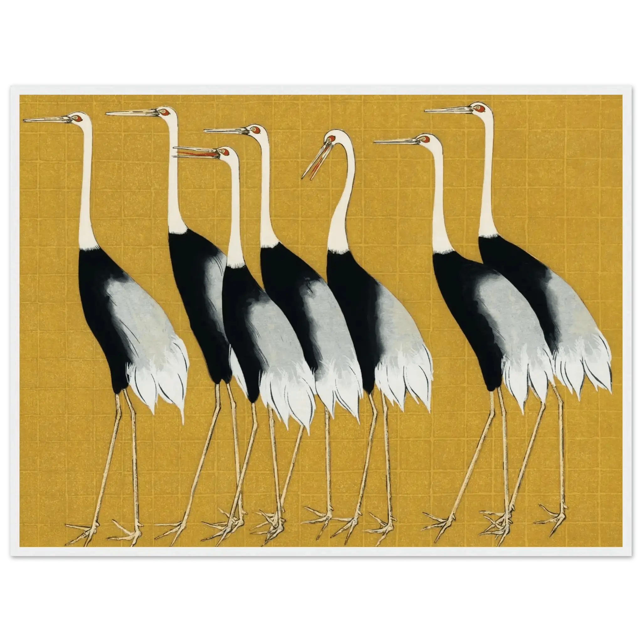 Kraniche der Harmonie - Gerahmte Eleganz - HINORI