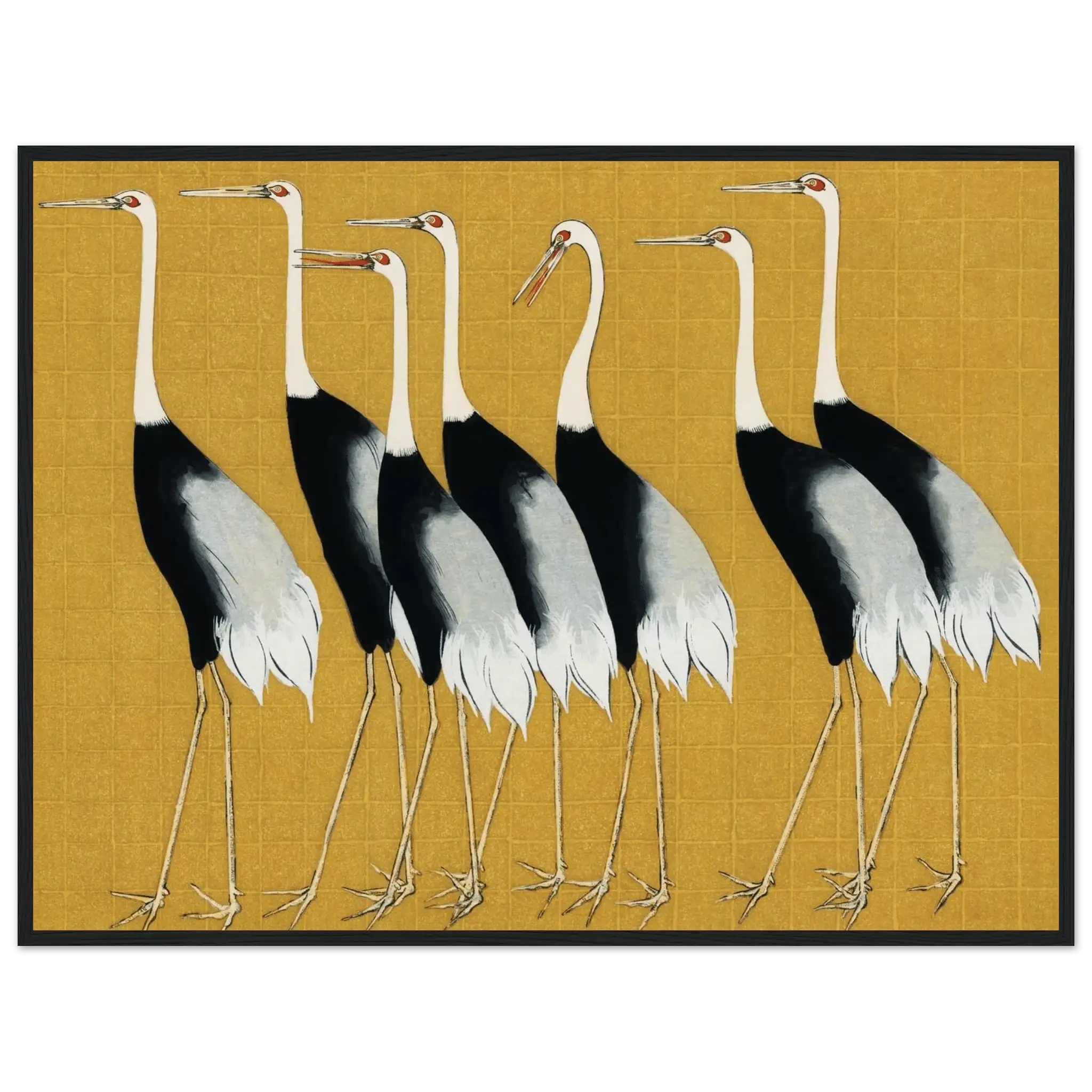 Kraniche der Harmonie - Gerahmte Eleganz - HINORI