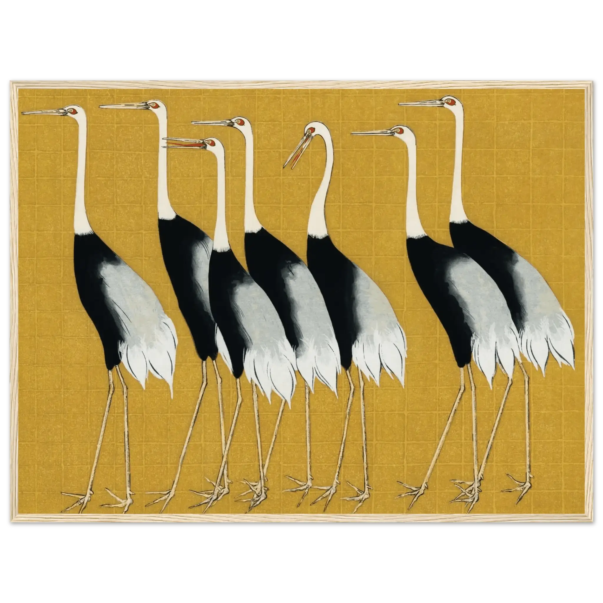 Kraniche der Harmonie - Gerahmte Eleganz - HINORI