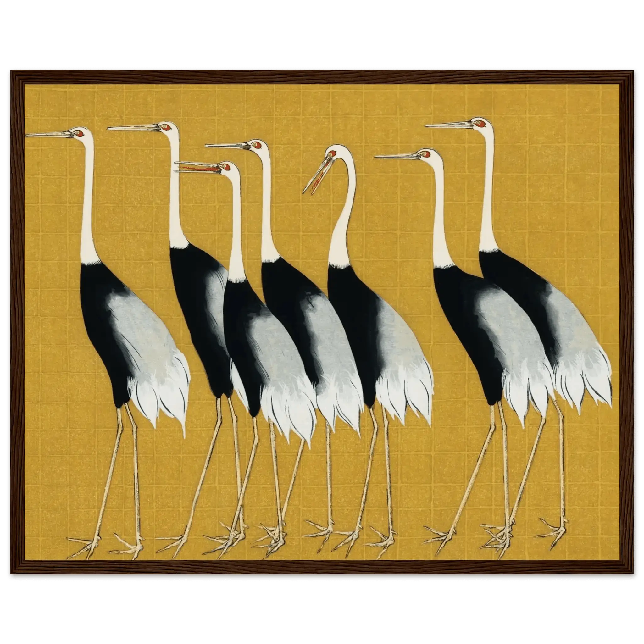 Kraniche der Harmonie - Gerahmte Eleganz - HINORI