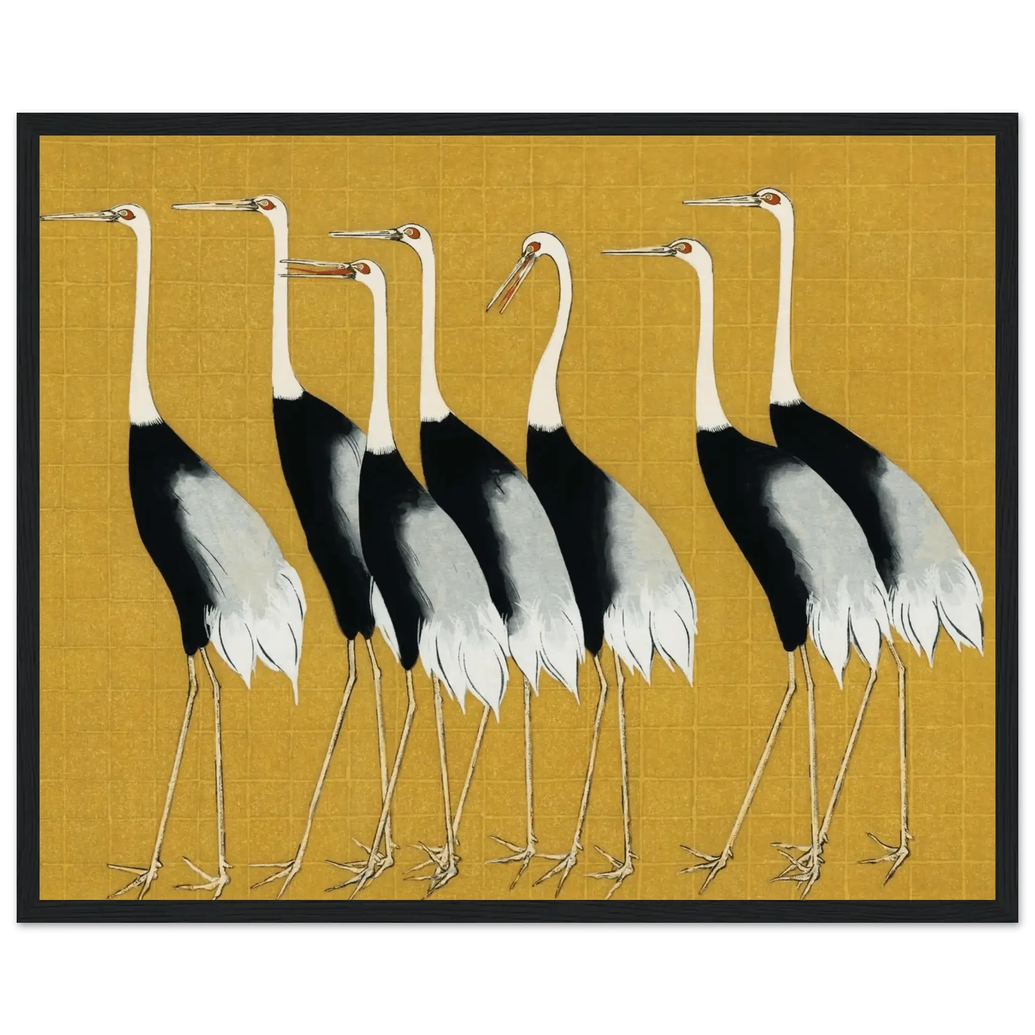 Kraniche der Harmonie - Gerahmte Eleganz - HINORI