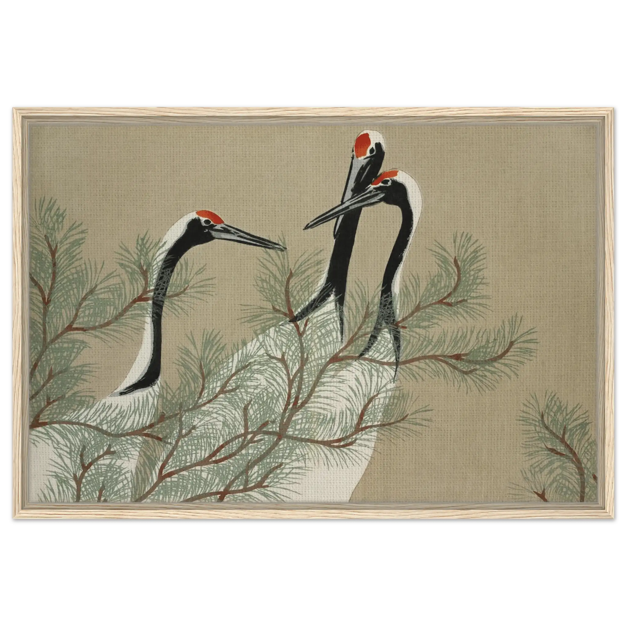 Kraniche im Kiefernwald - Signature Collection - HINORI