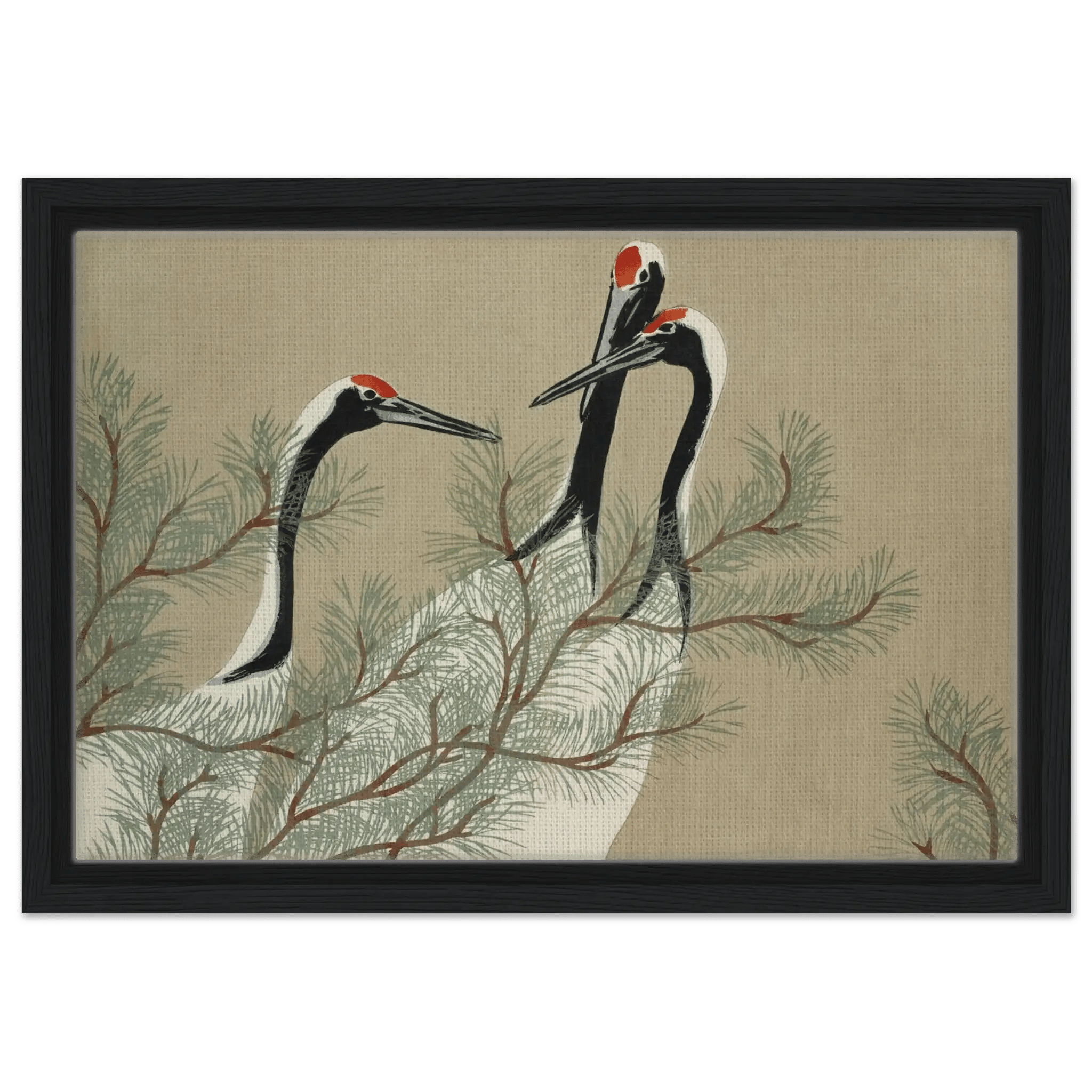 Kraniche im Kiefernwald - Signature Collection - HINORI