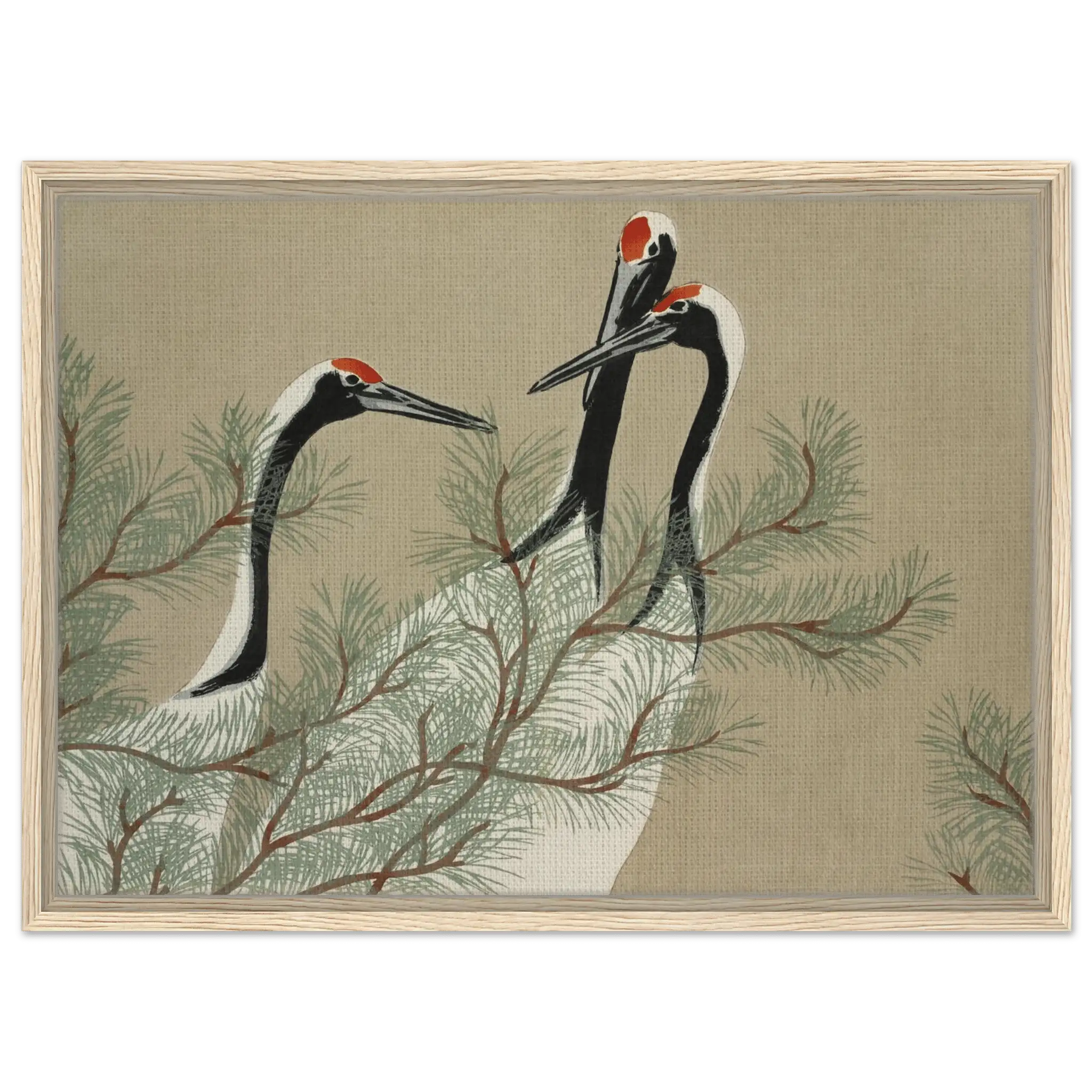 Kraniche im Kiefernwald - Signature Collection - HINORI