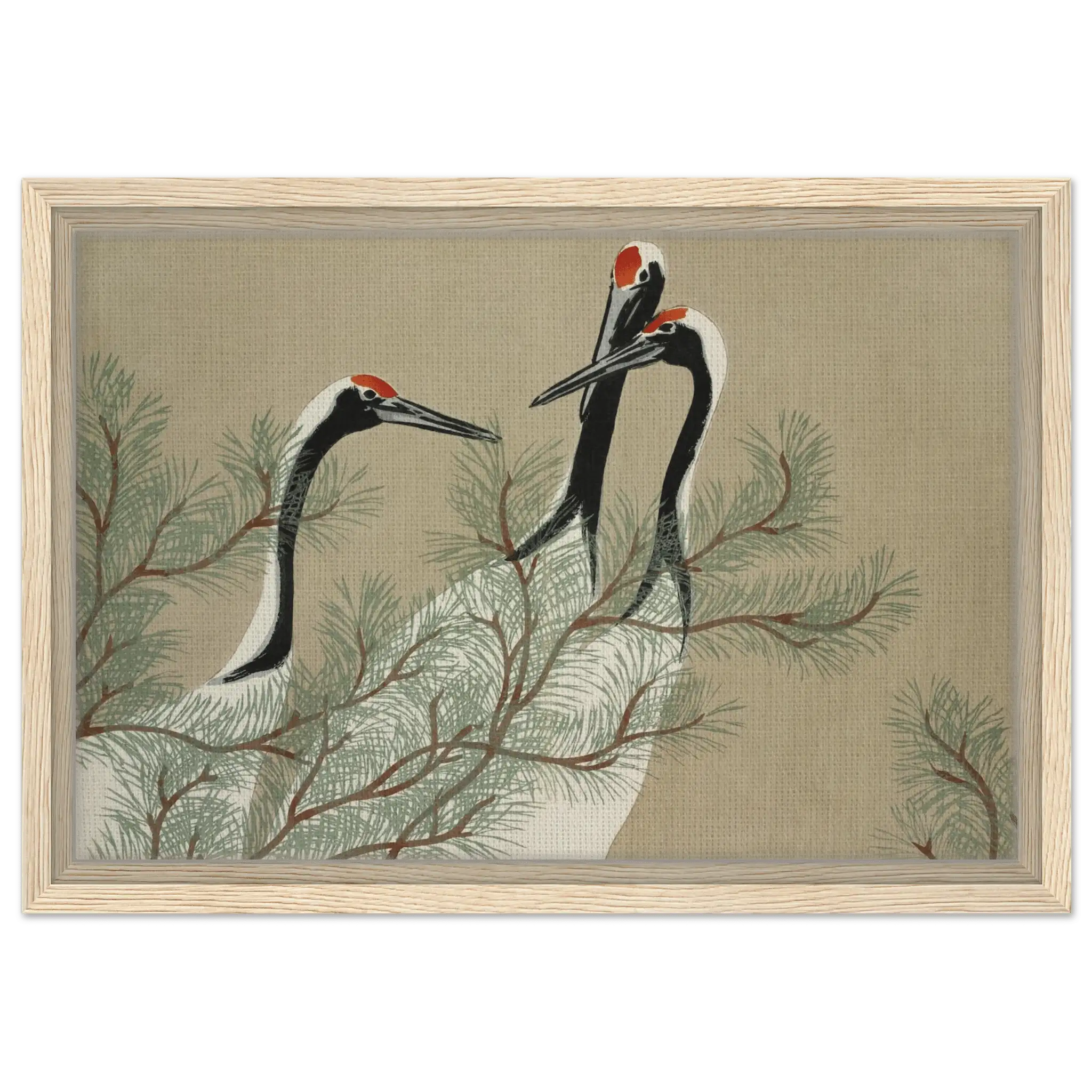 Kraniche im Kiefernwald - Signature Collection - HINORI