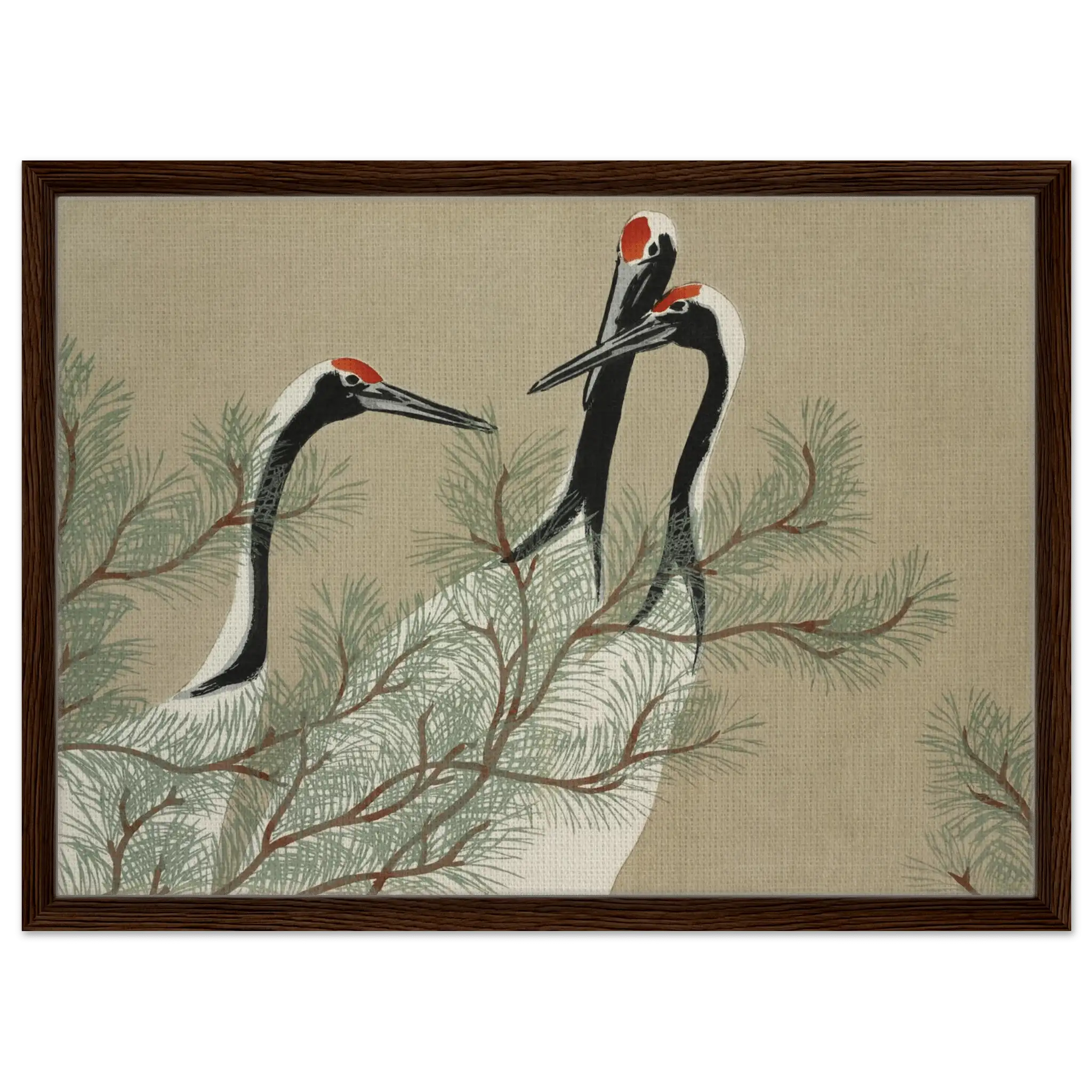 Kraniche im Kiefernwald - Signature Collection - HINORI