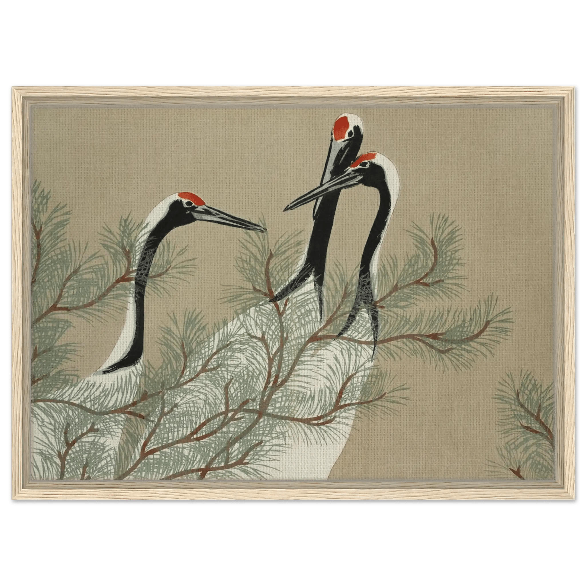 Kraniche im Kiefernwald - Signature Collection - HINORI