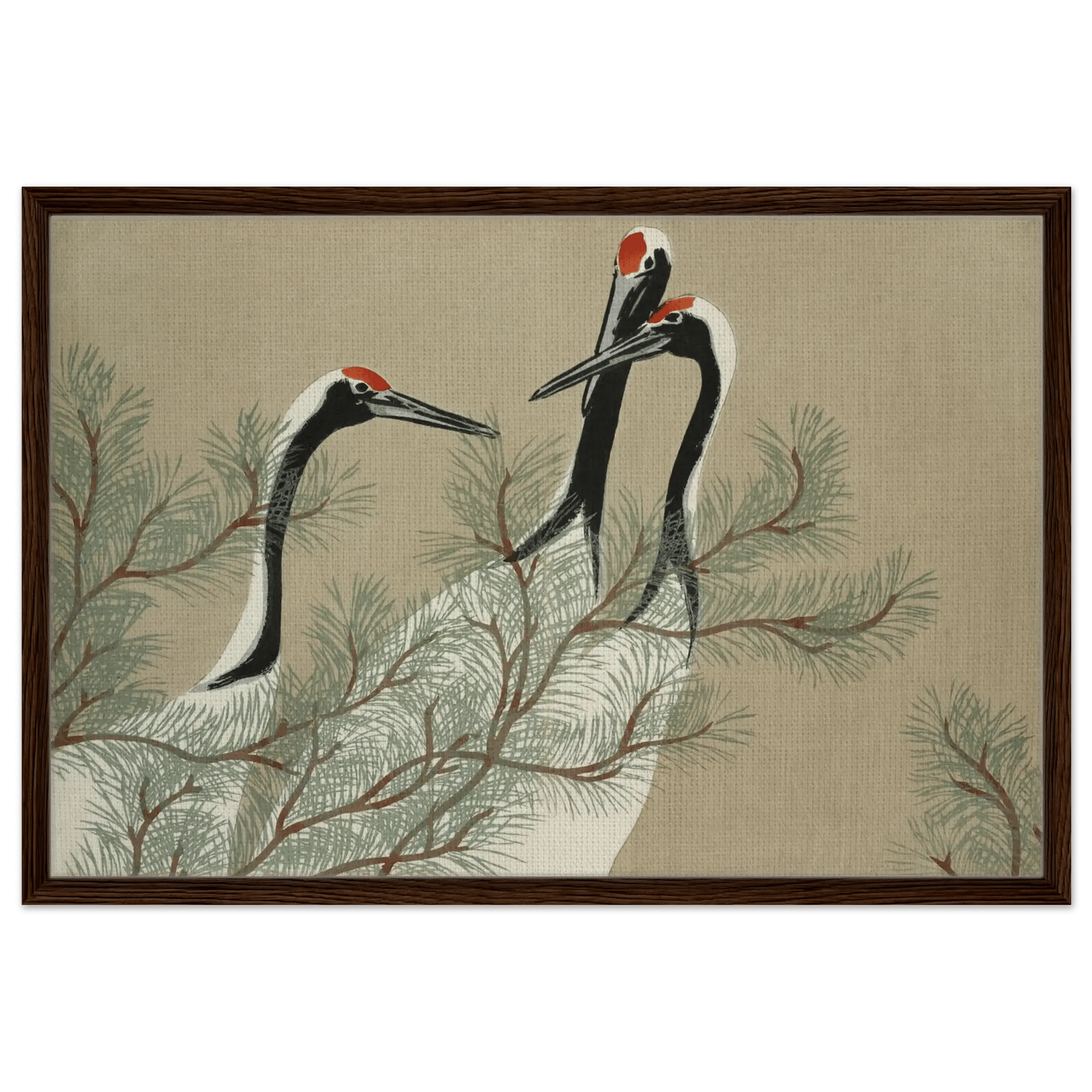 Kraniche im Kiefernwald - Signature Collection - HINORI