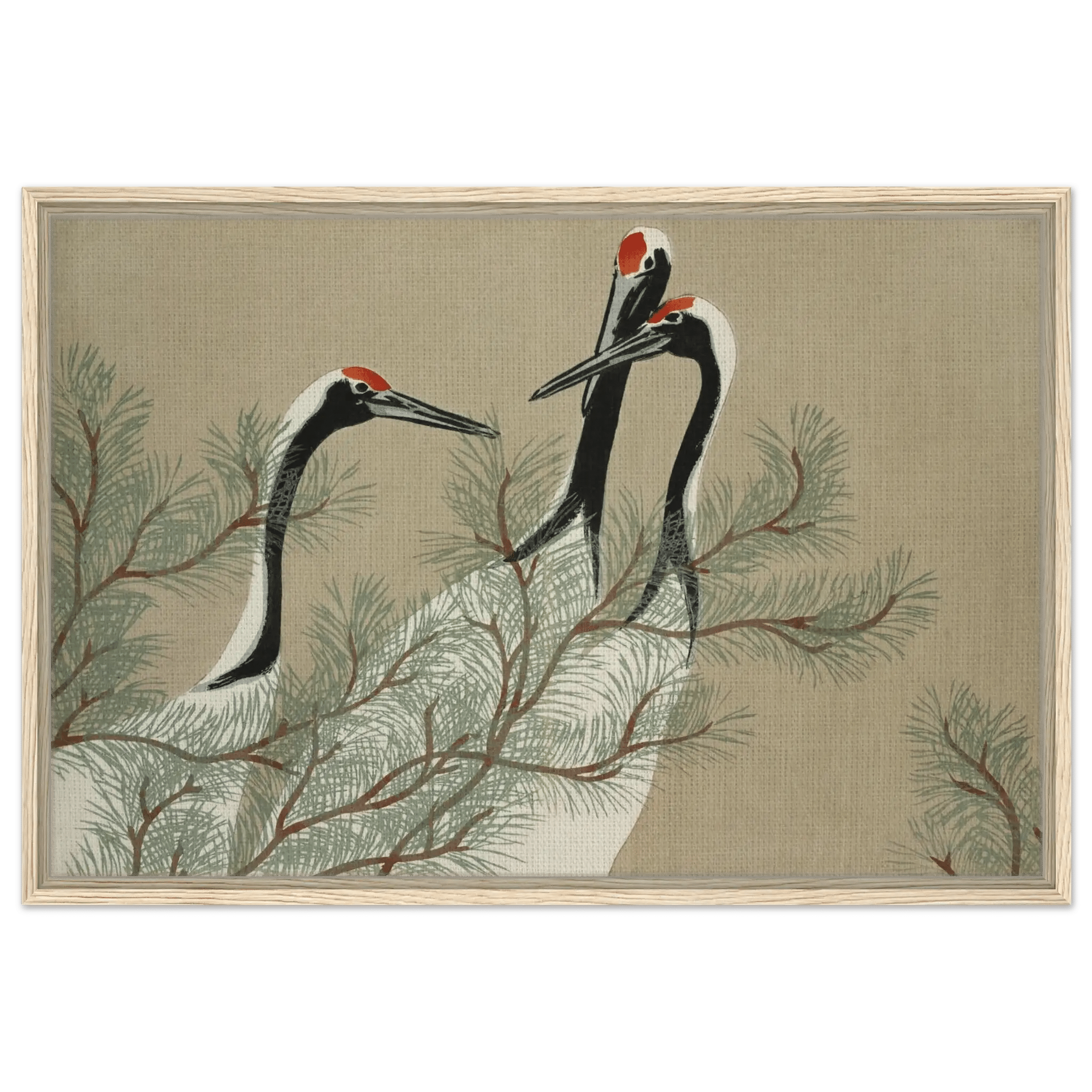 Kraniche im Kiefernwald - Signature Collection - HINORI