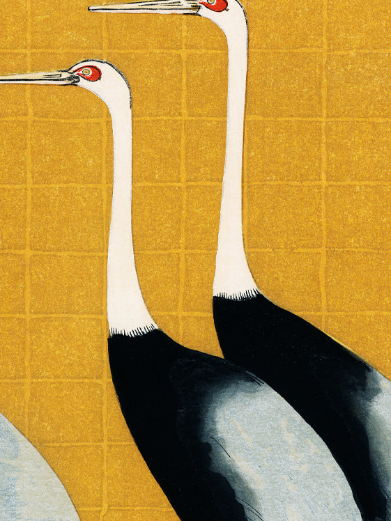 Kraniche der Harmonie - Gerahmte Eleganz