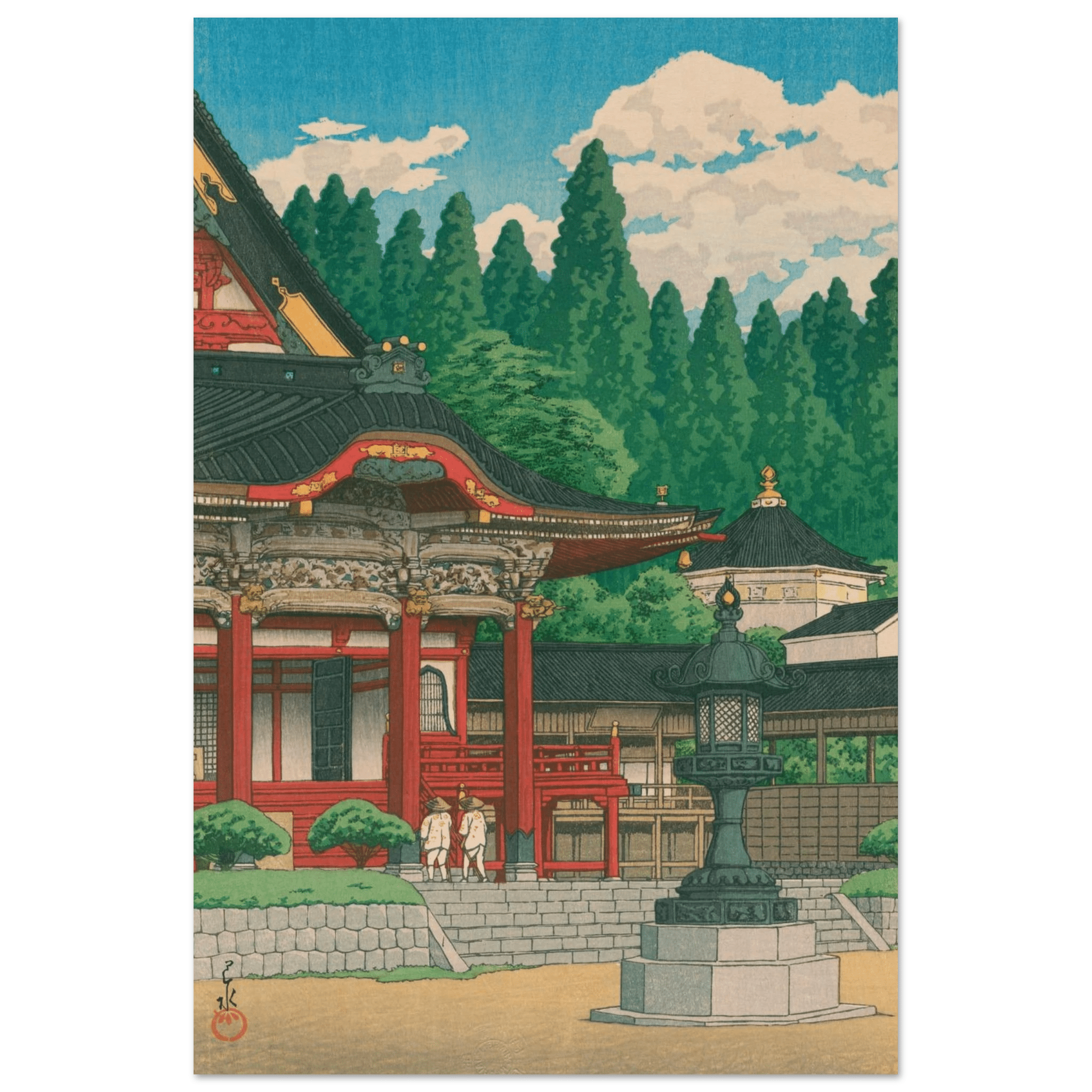Kuon - Tempel am Berg Minobu - Fine Art Prints - HINORI