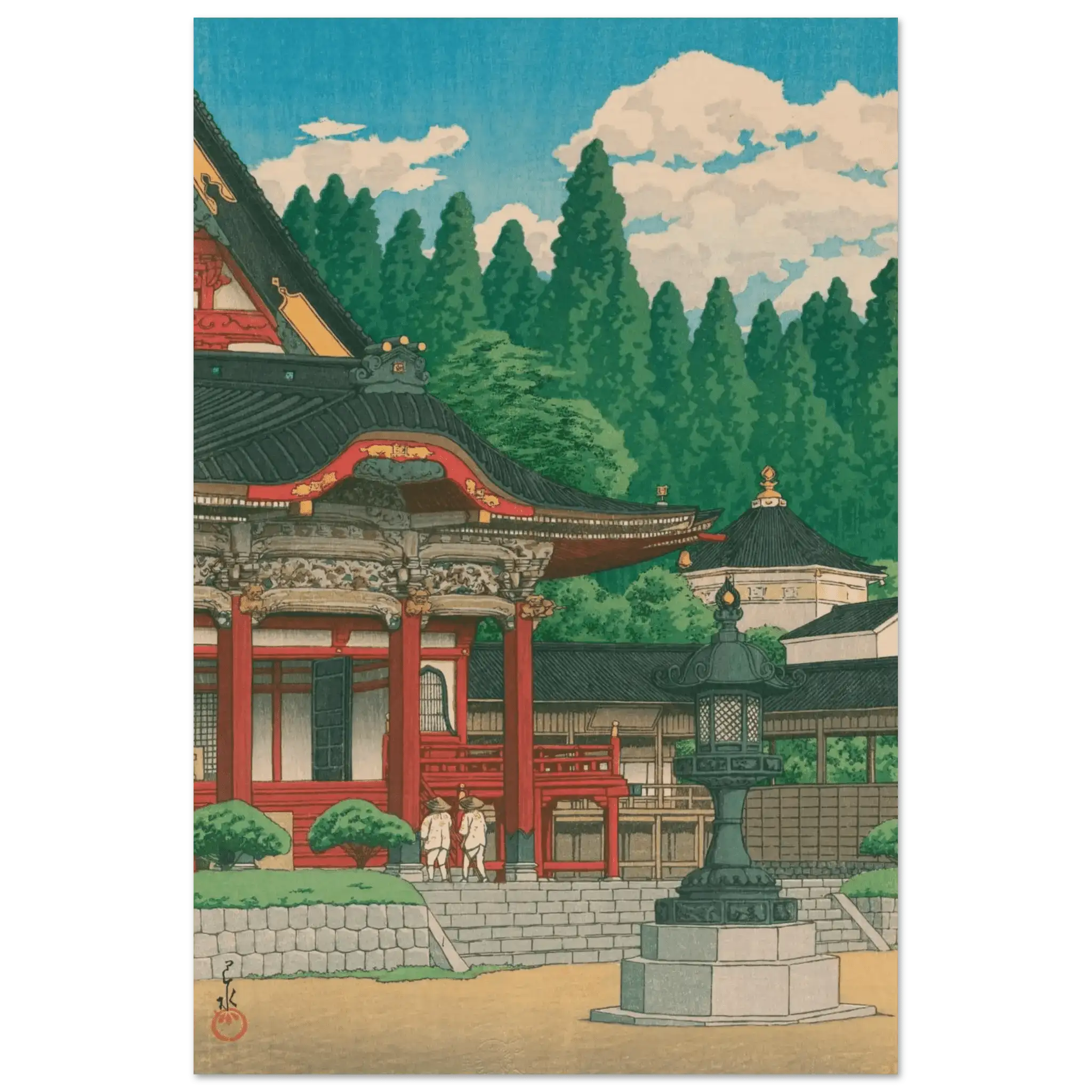 Kuon - Tempel am Berg Minobu - Fine Art Prints - HINORI