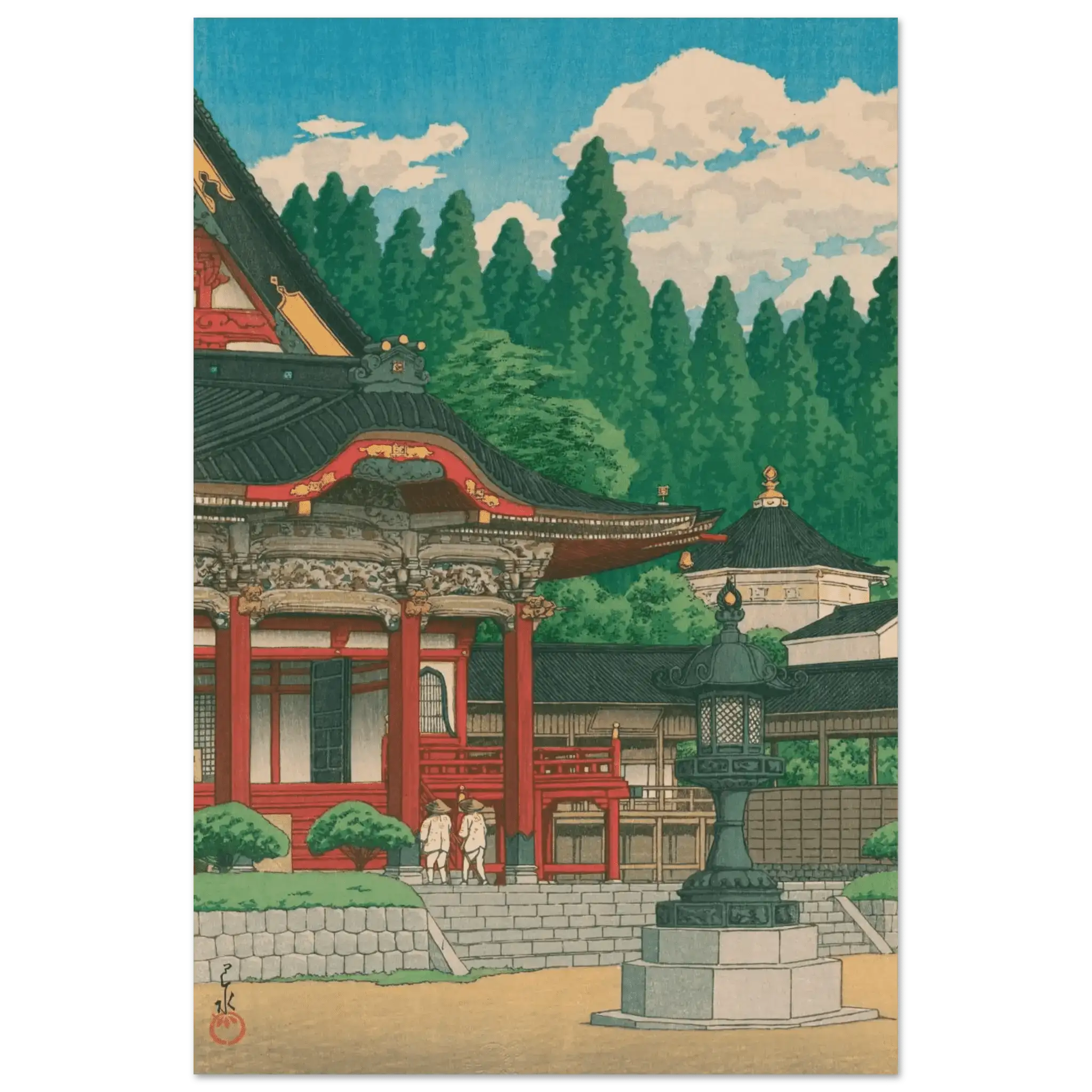 Kuon - Tempel am Berg Minobu - Fine Art Prints - HINORI