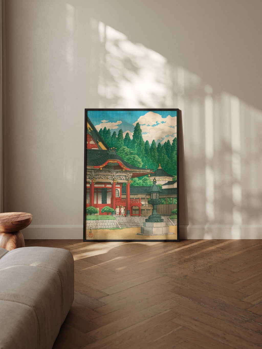 Kuon - Tempel am Berg Minobu - Gerahmte Eleganz - HINORI