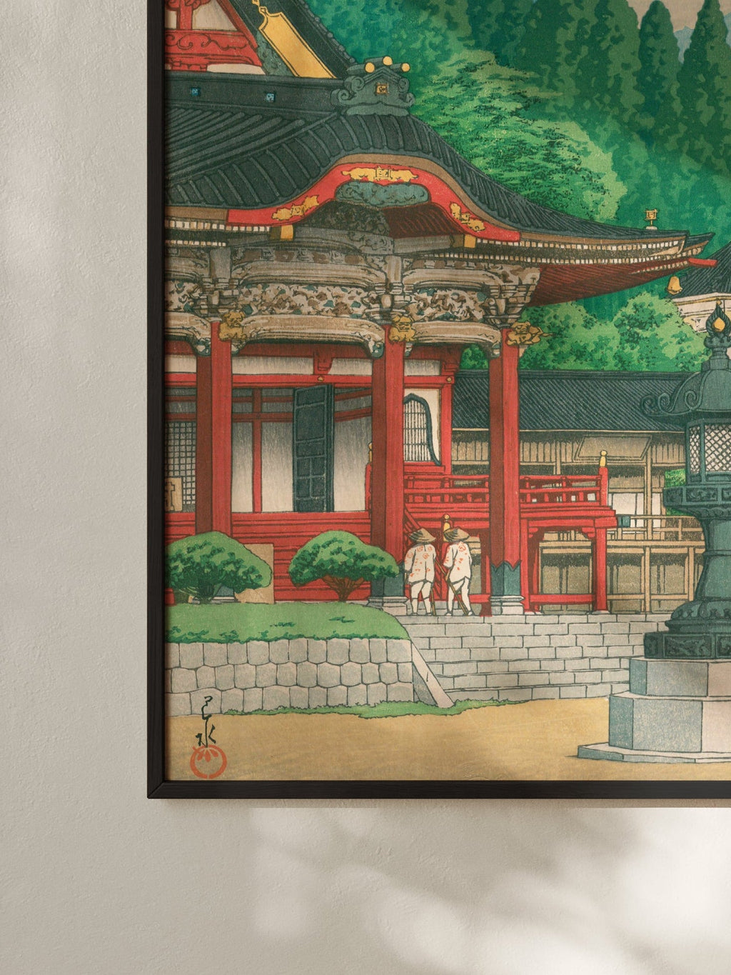 Kuon - Tempel am Berg Minobu - Gerahmte Eleganz - HINORI