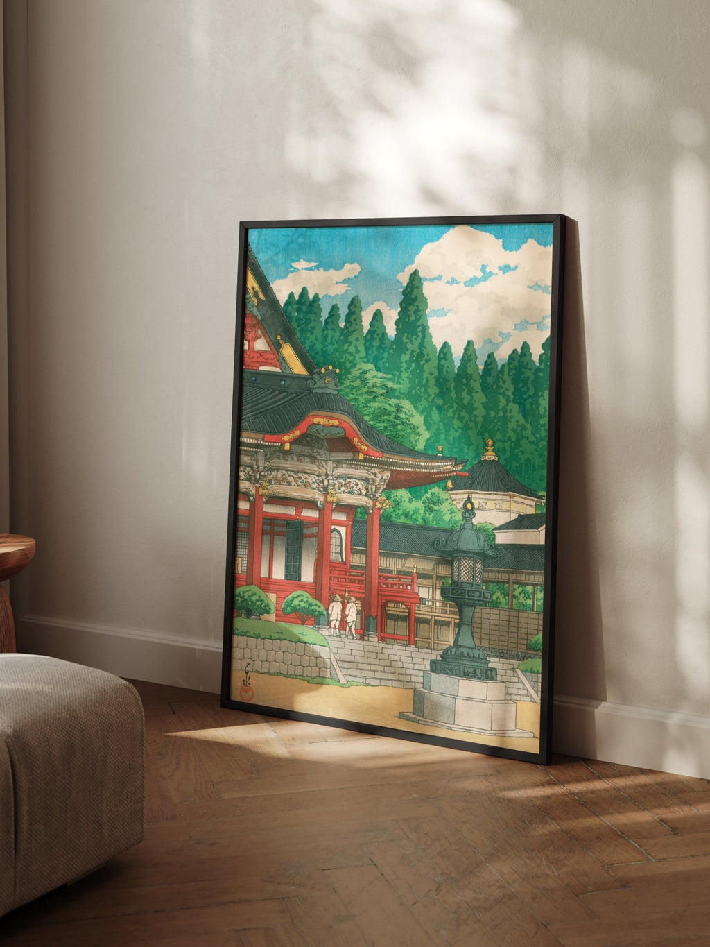 Kuon - Tempel am Berg Minobu - Gerahmte Eleganz - HINORI