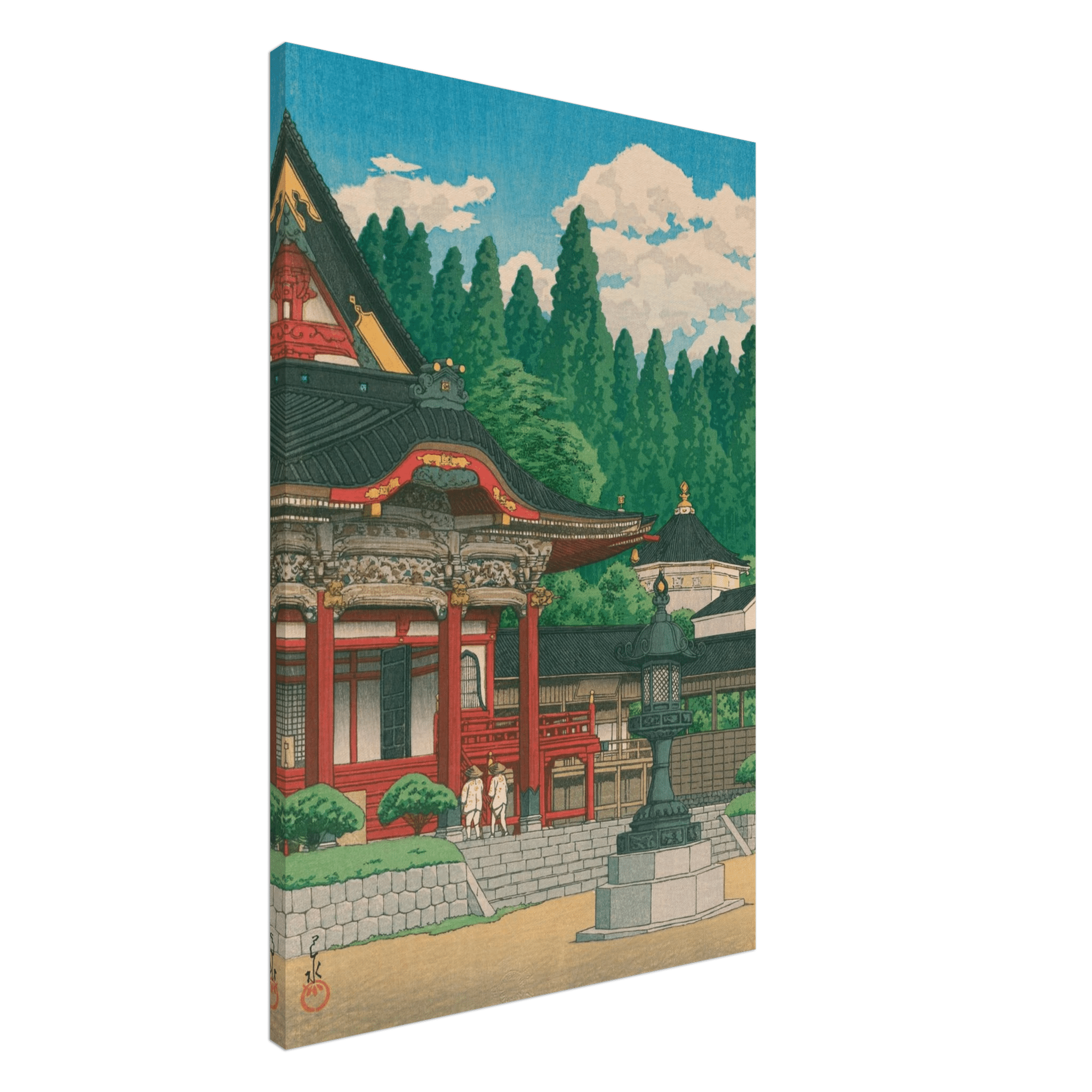 Kuon - Tempel am Berg Minobu - Leinwand Edition - HINORI