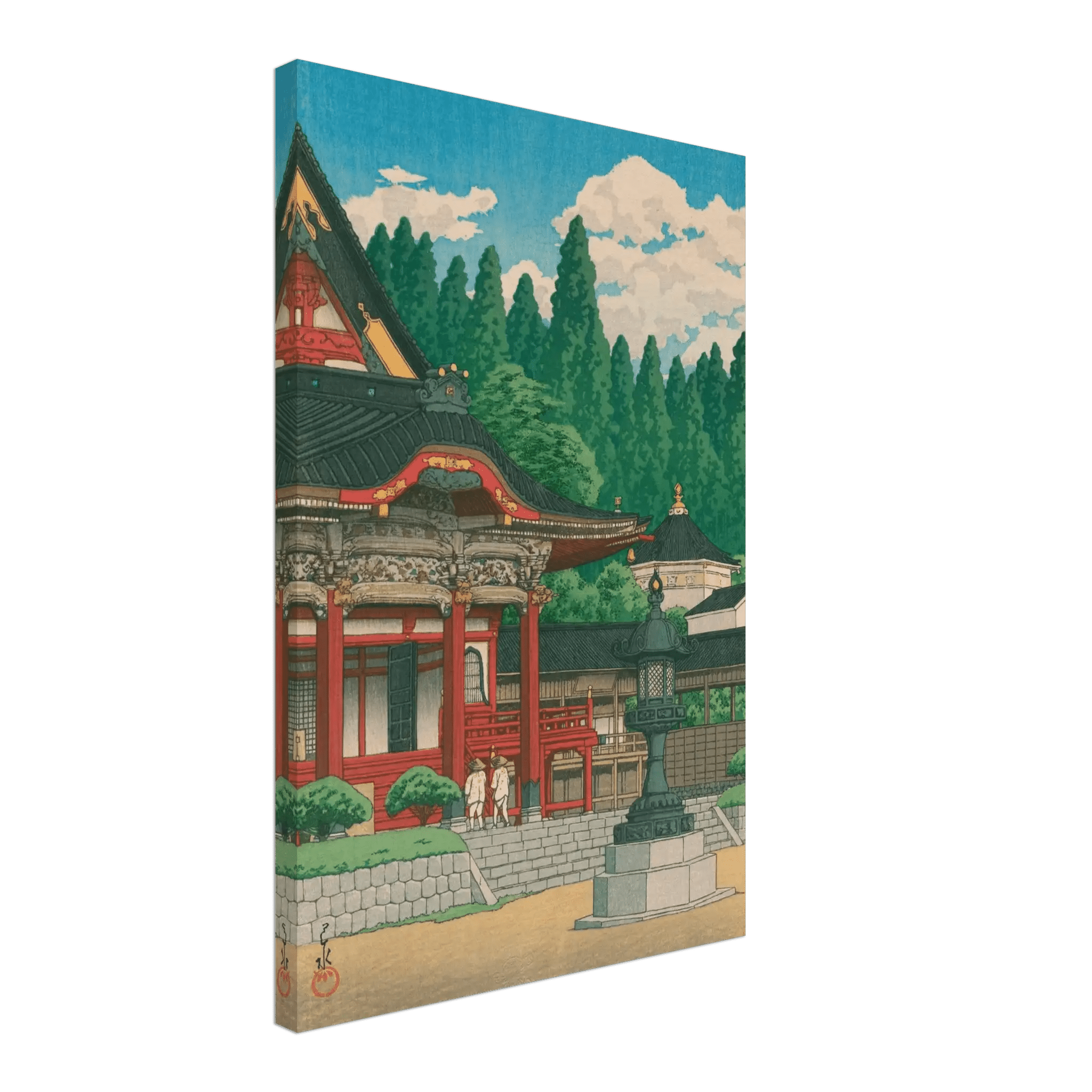 Kuon - Tempel am Berg Minobu - Leinwand Edition - HINORI