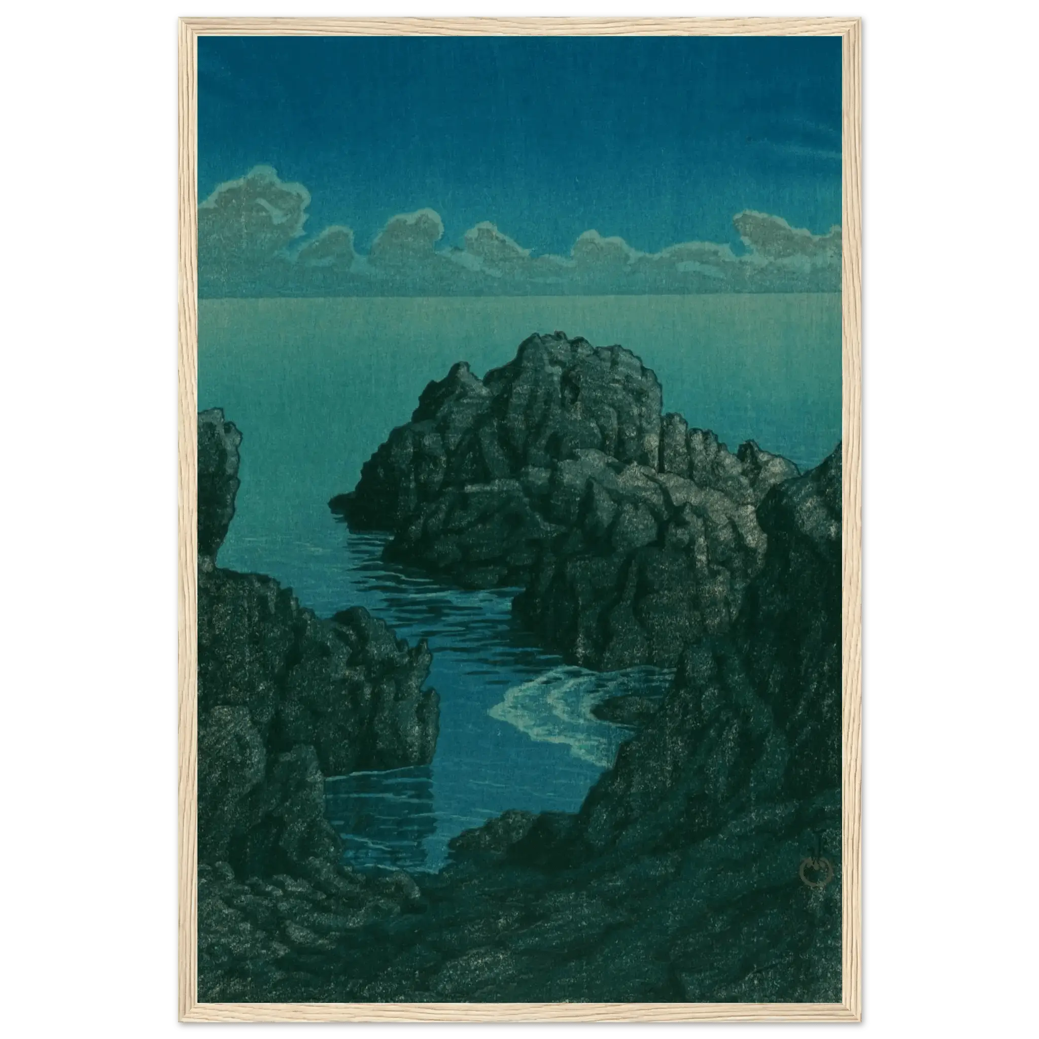 Küste von Hachijō - Gerahmte Eleganz - HINORI