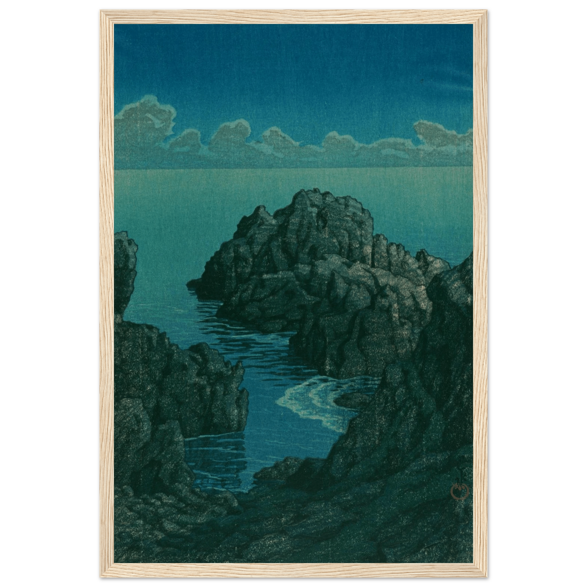 Küste von Hachijō - Gerahmte Eleganz - HINORI