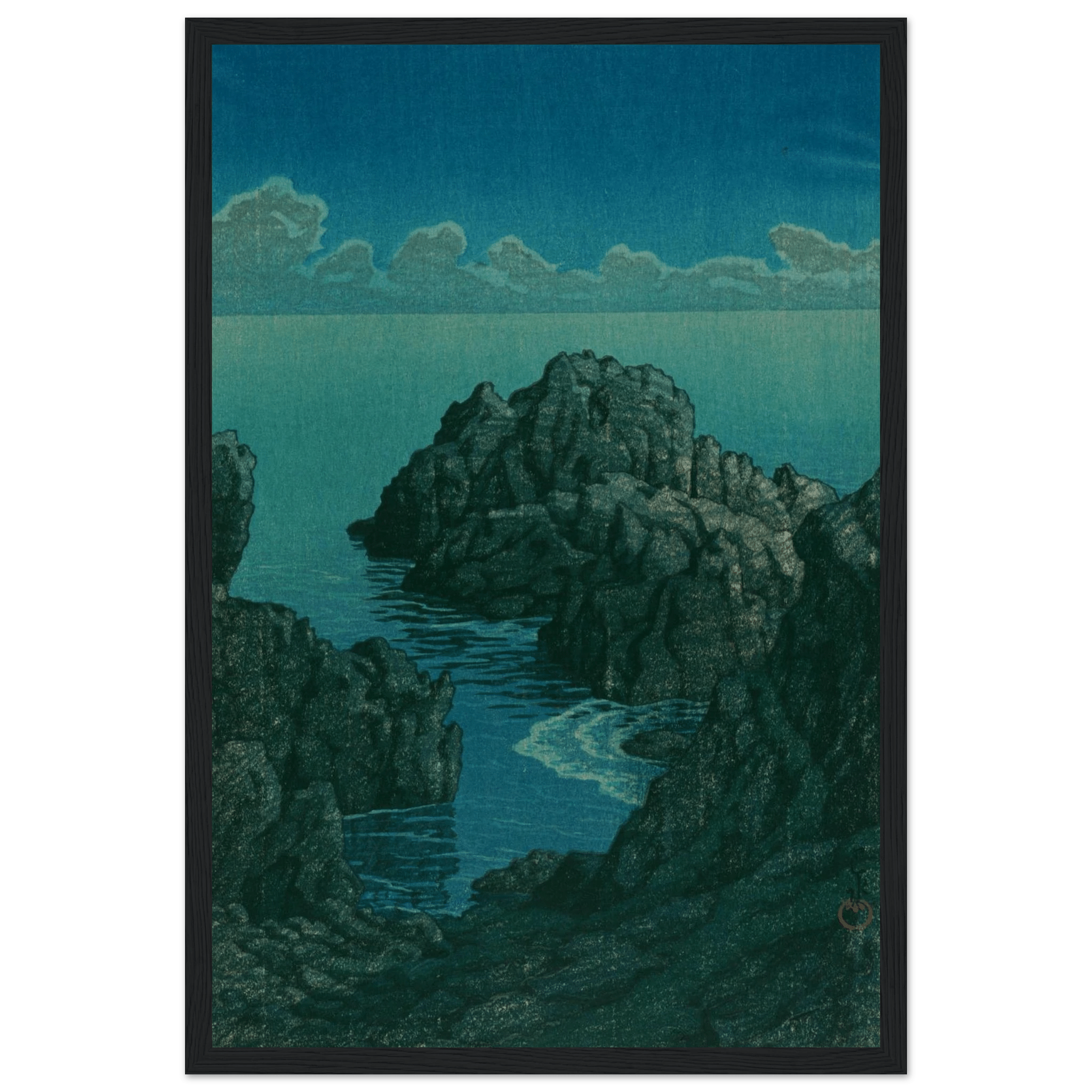 Küste von Hachijō - Gerahmte Eleganz - HINORI