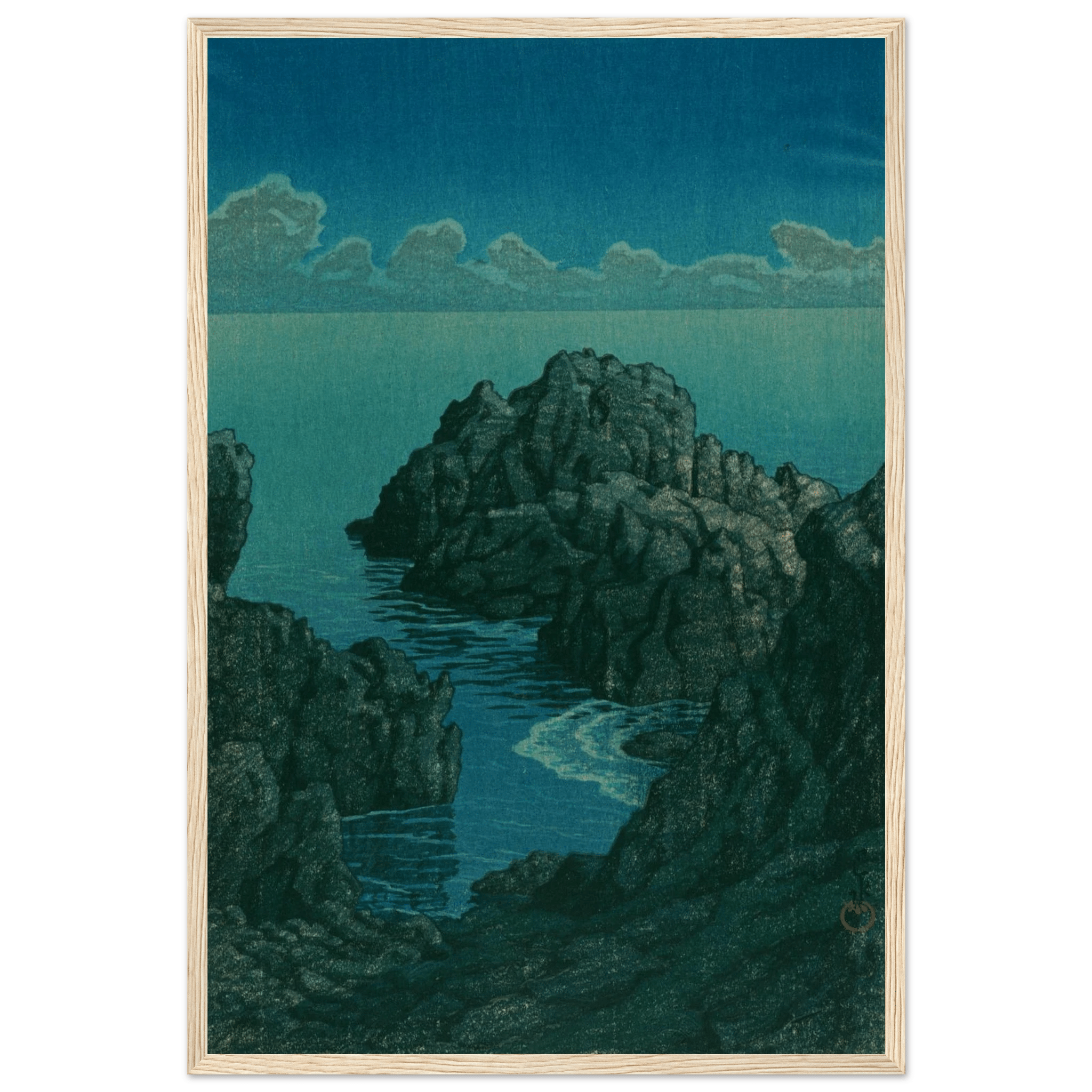 Küste von Hachijō - Gerahmte Eleganz - HINORI