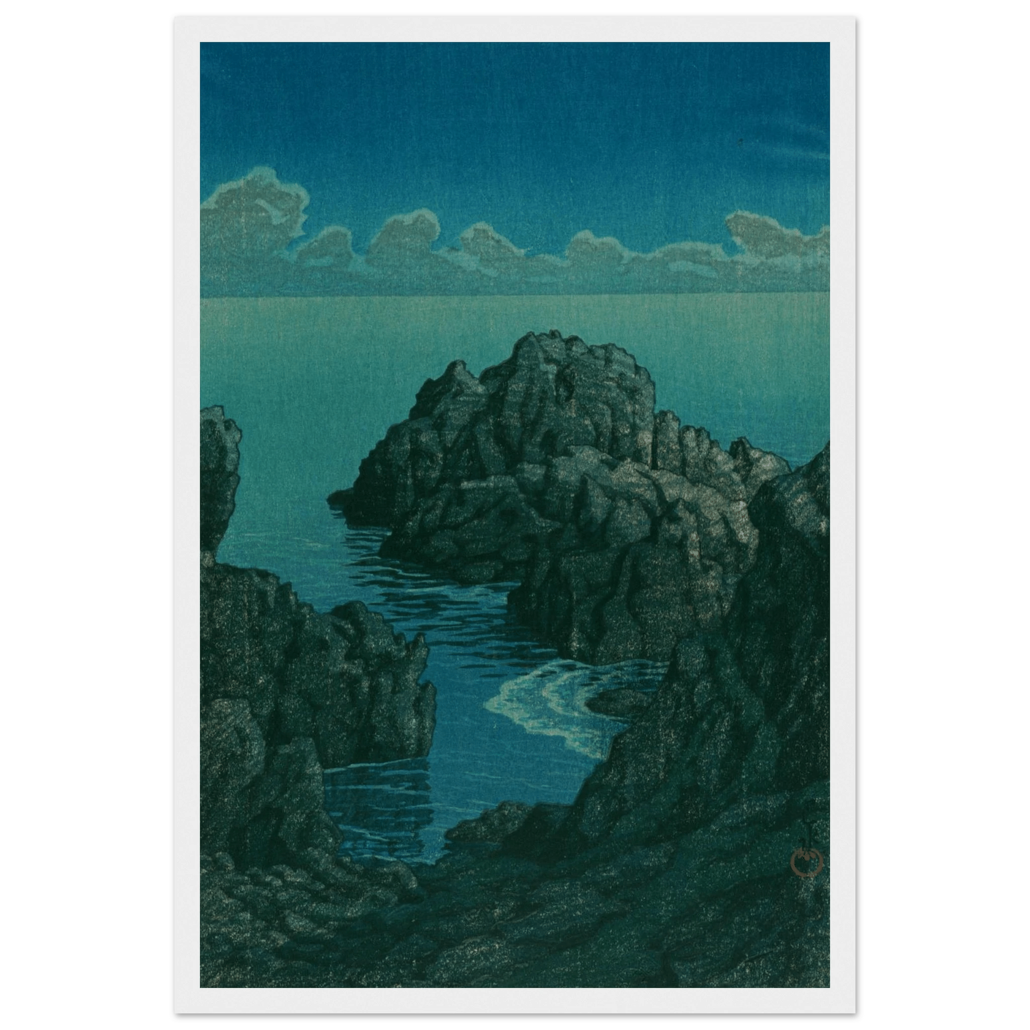 Küste von Hachijō - Gerahmte Eleganz - HINORI