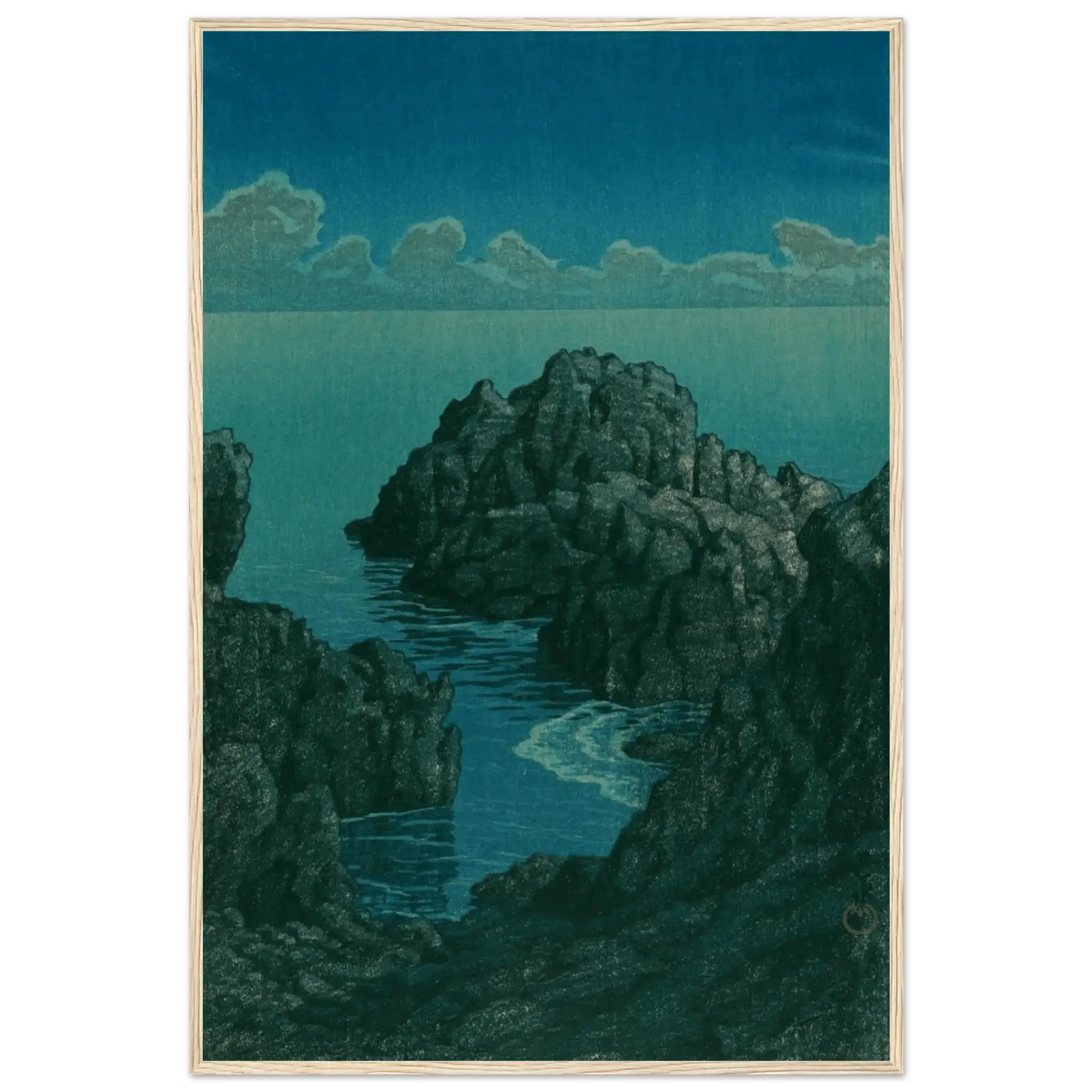 Küste von Hachijō - Gerahmte Eleganz - HINORI