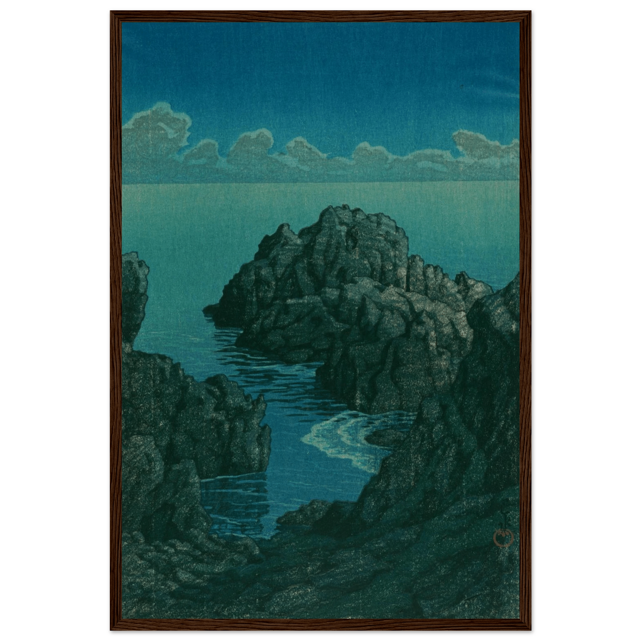 Küste von Hachijō - Gerahmte Eleganz - HINORI