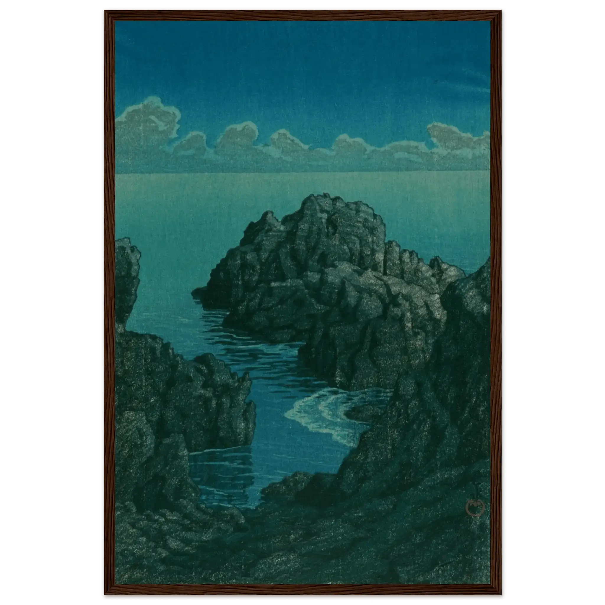 Küste von Hachijō - Gerahmte Eleganz - HINORI