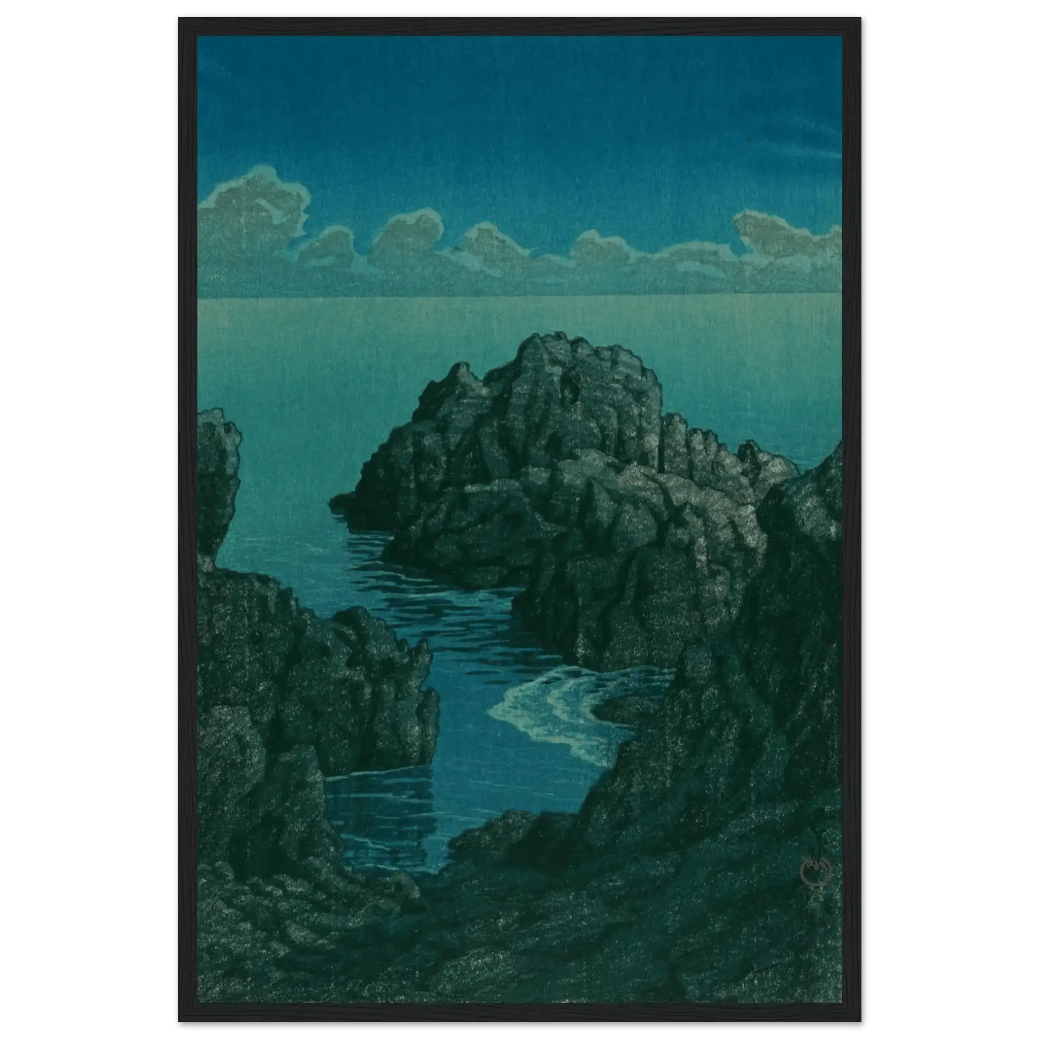 Küste von Hachijō - Gerahmte Eleganz - HINORI