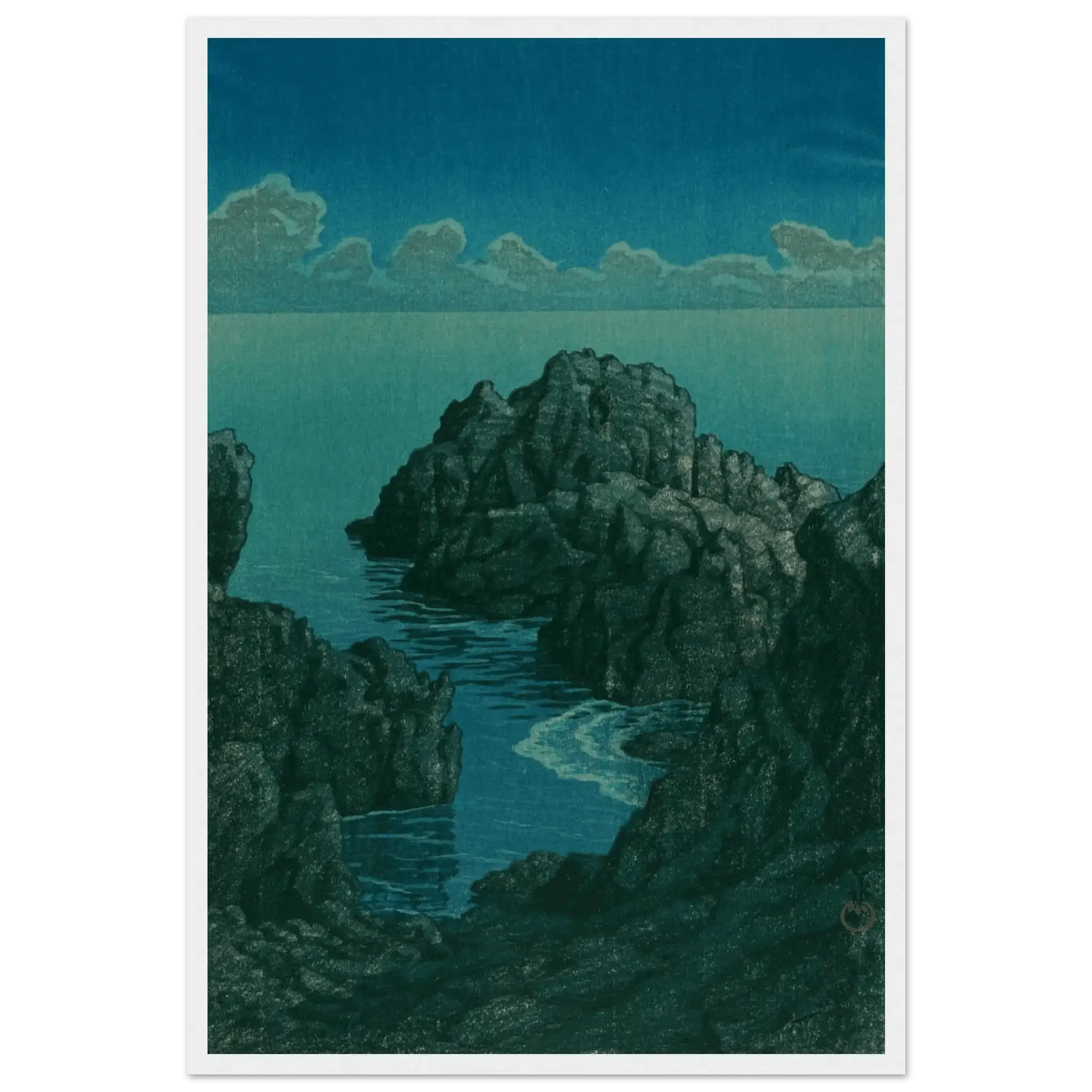 Küste von Hachijō - Gerahmte Eleganz - HINORI