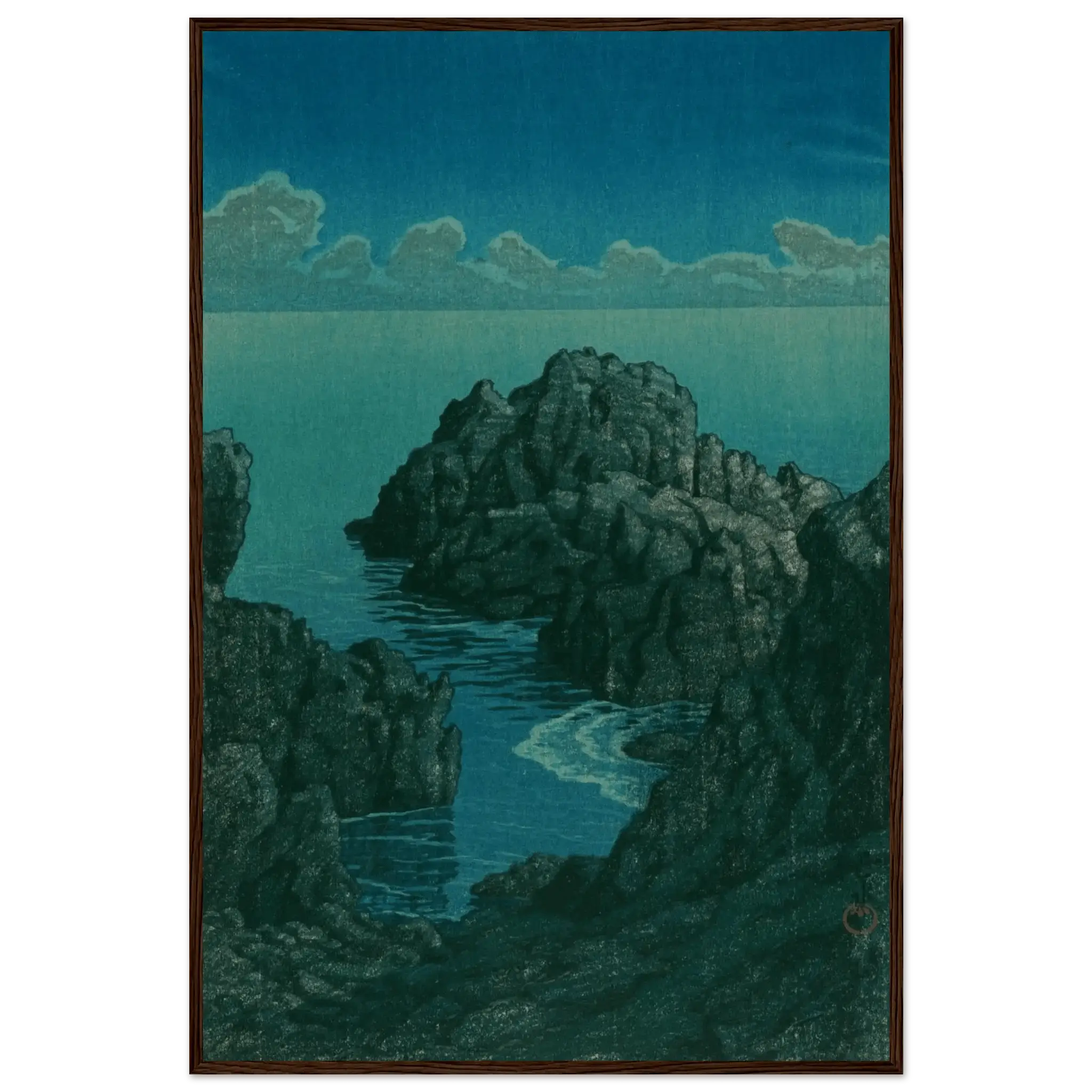 Küste von Hachijō - Gerahmte Eleganz - HINORI