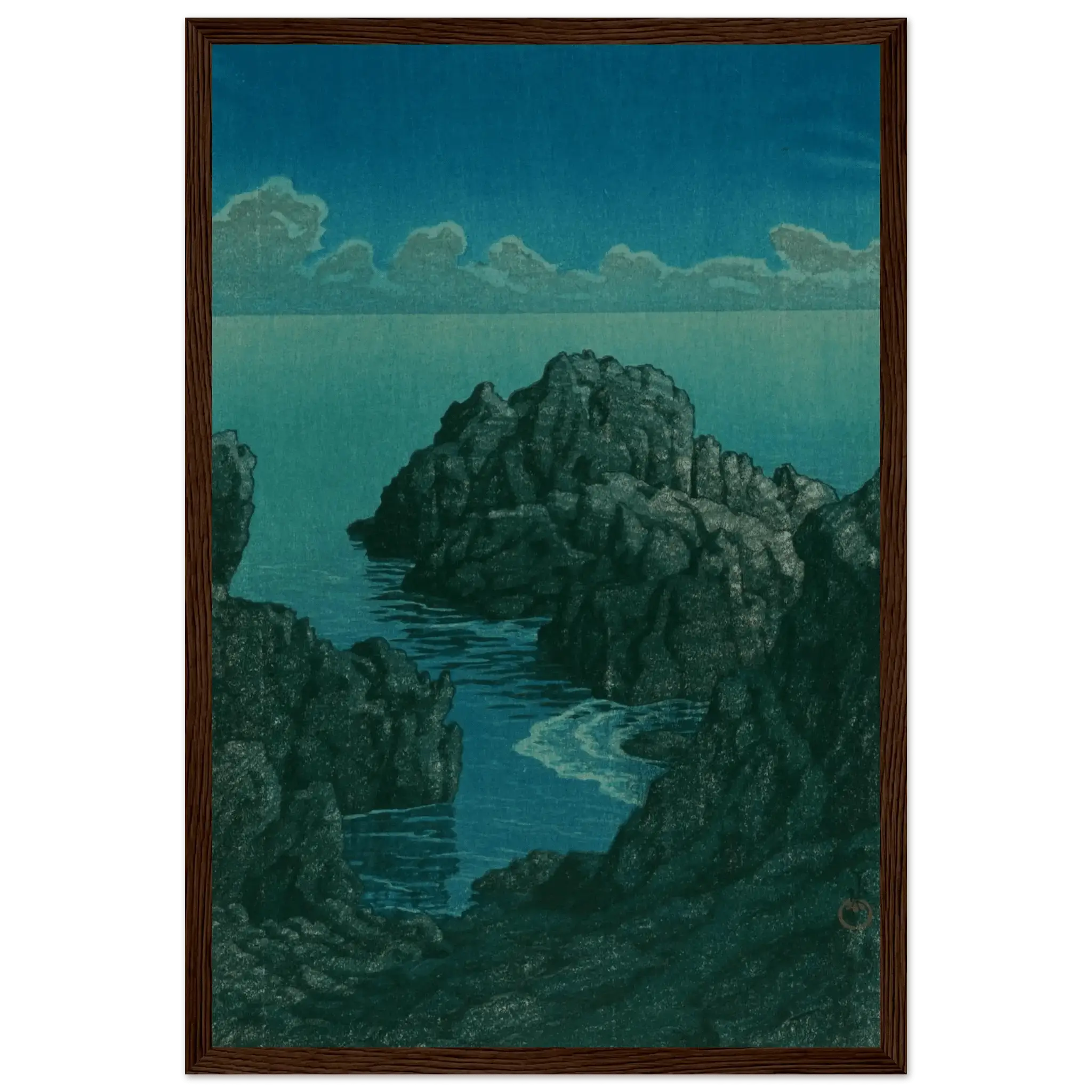 Küste von Hachijō - Gerahmte Eleganz - HINORI