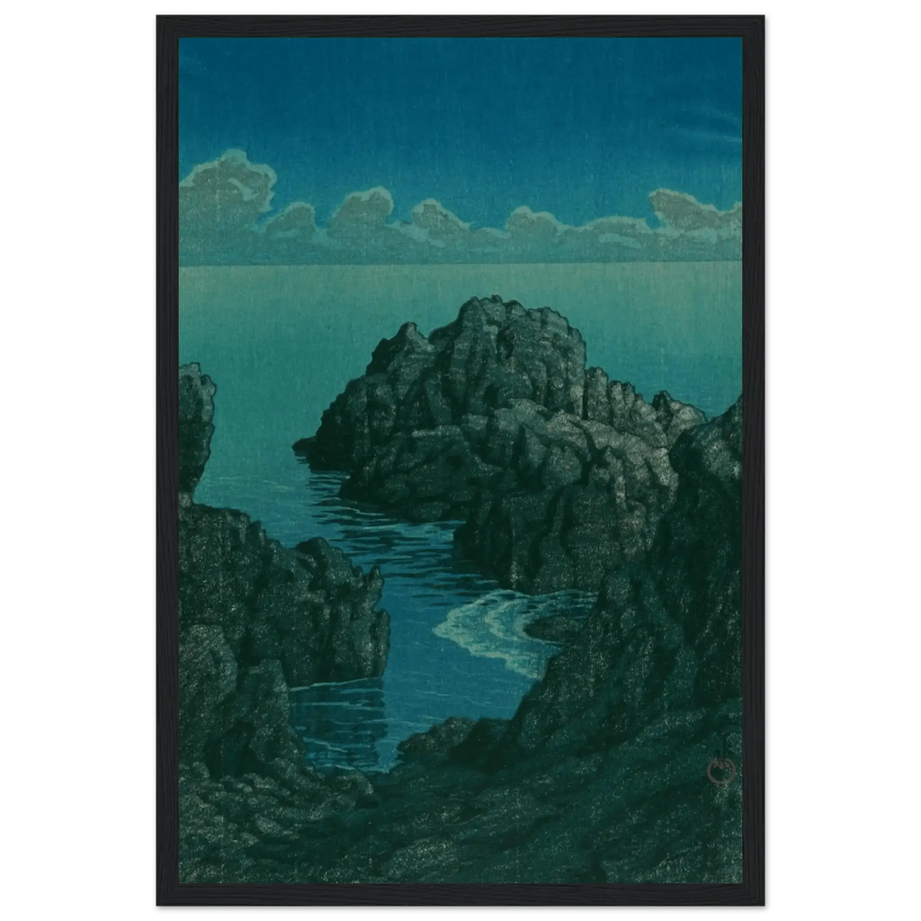 Küste von Hachijō - Gerahmte Eleganz - HINORI