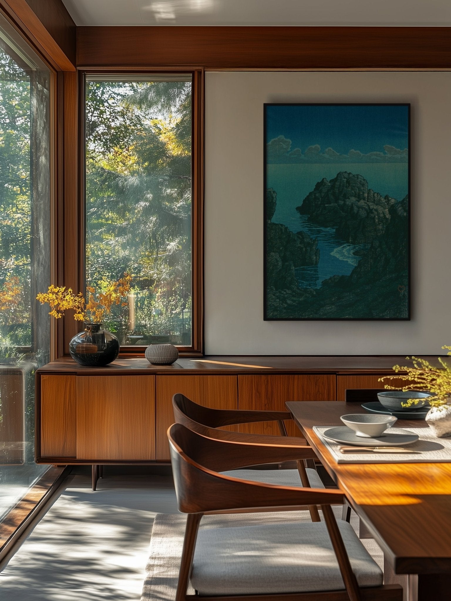 Küste von Hachijō - Gerahmte Eleganz - HINORI