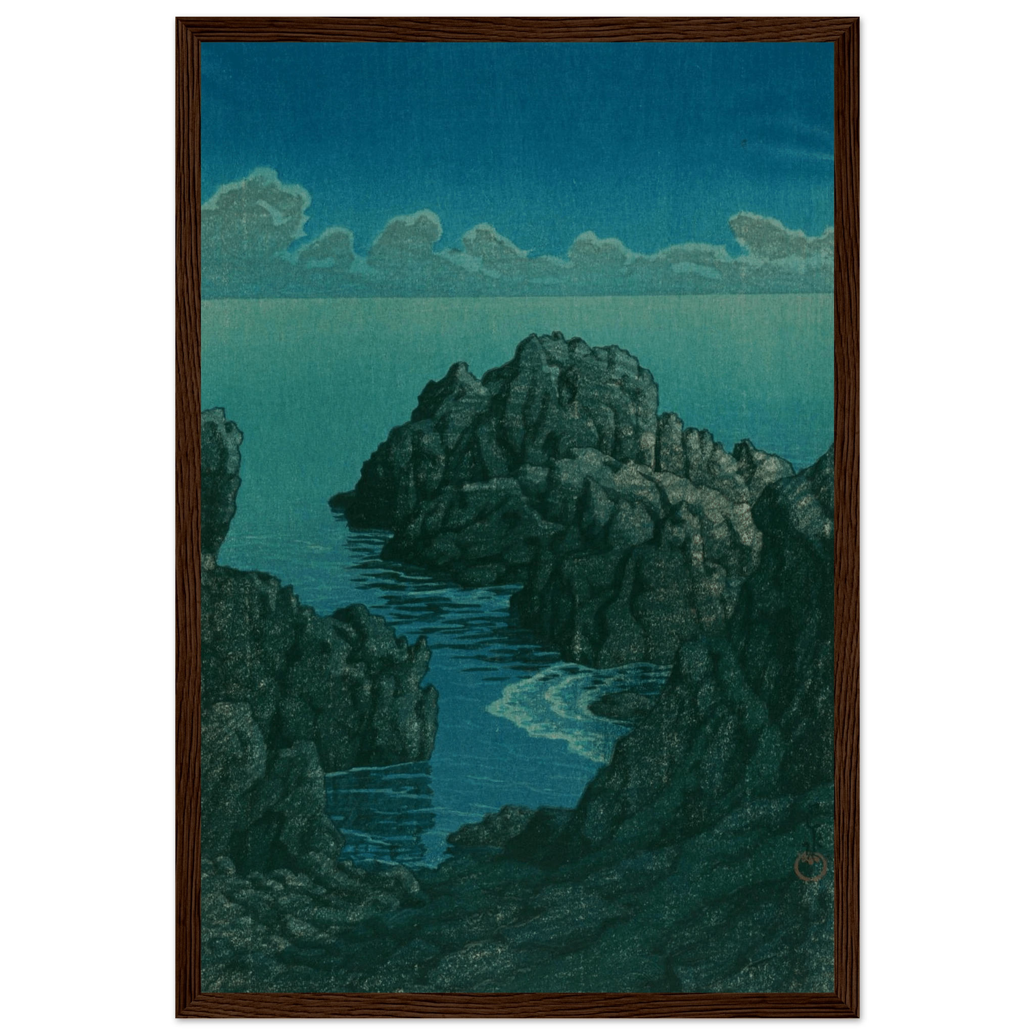 Küste von Hachijō - Gerahmte Eleganz - HINORI