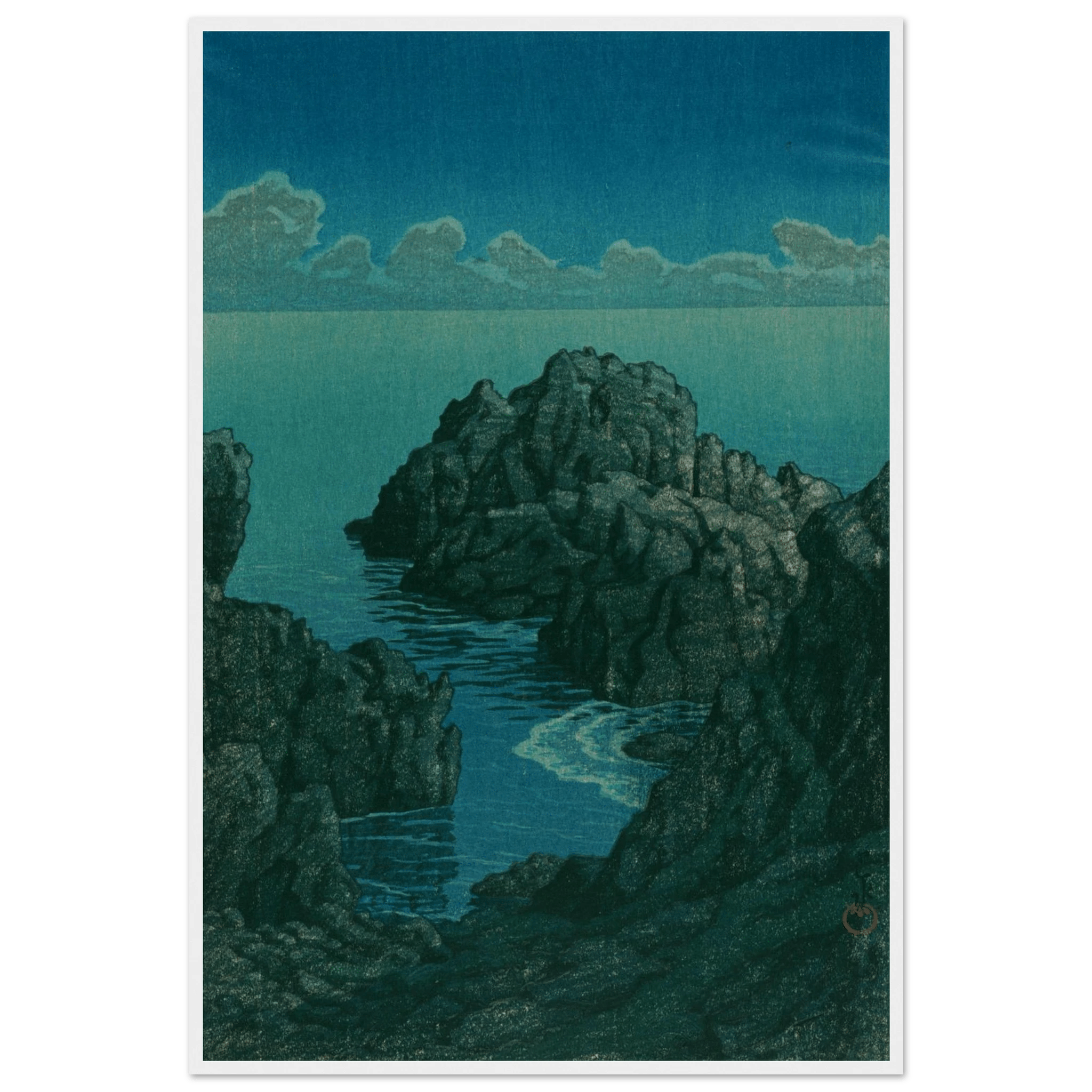 Küste von Hachijō - Gerahmte Eleganz - HINORI