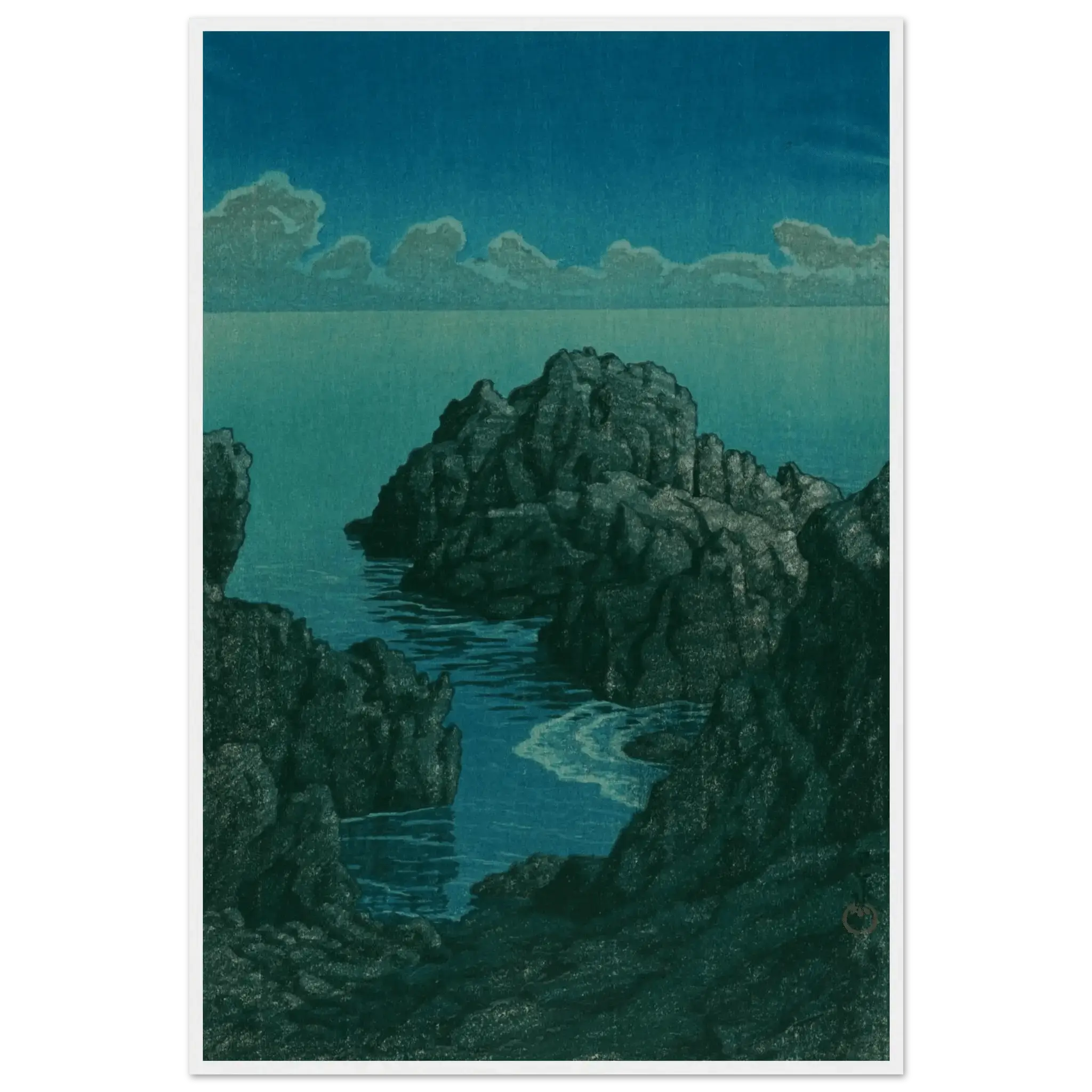 Küste von Hachijō - Gerahmte Eleganz - HINORI