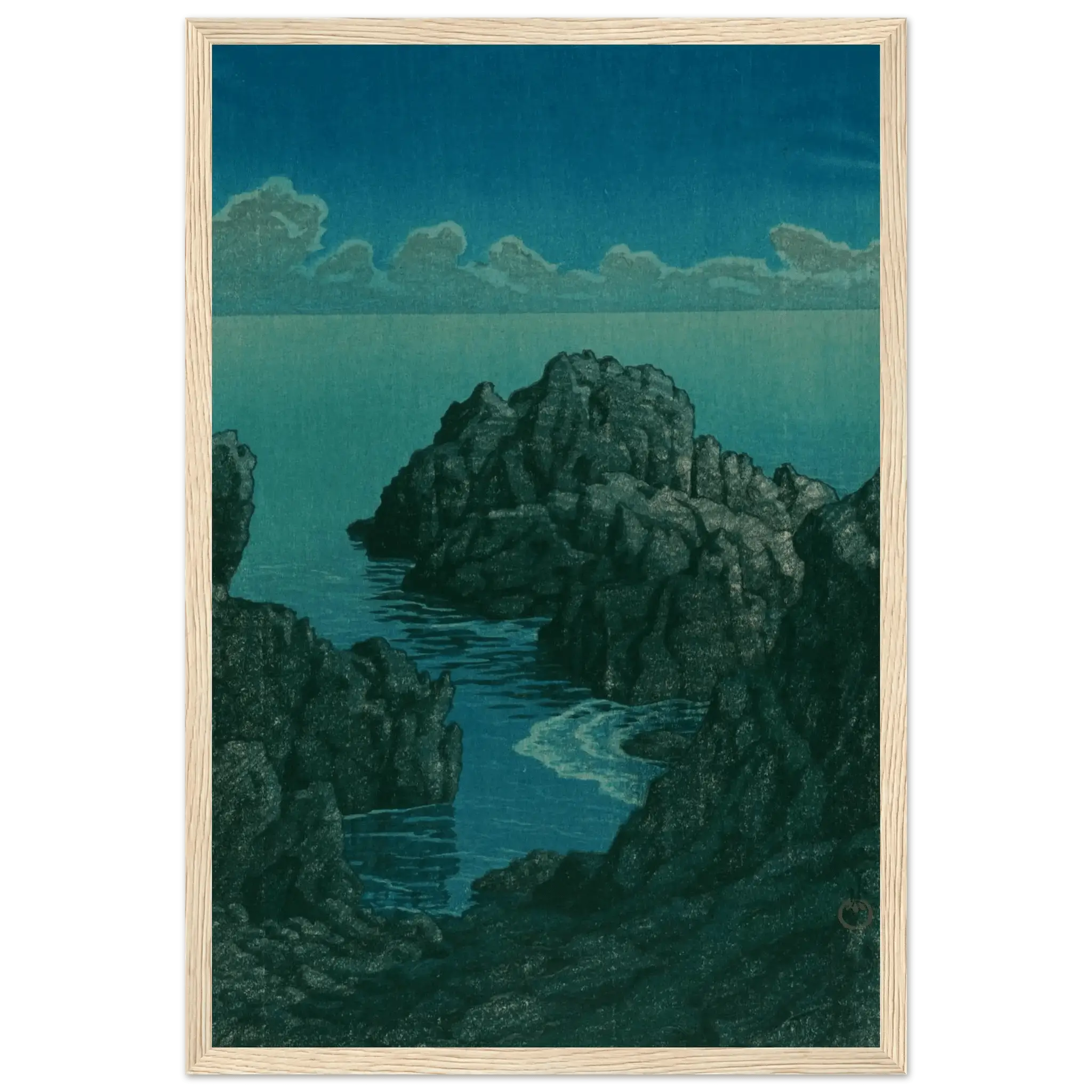 Küste von Hachijō - Gerahmte Eleganz - HINORI