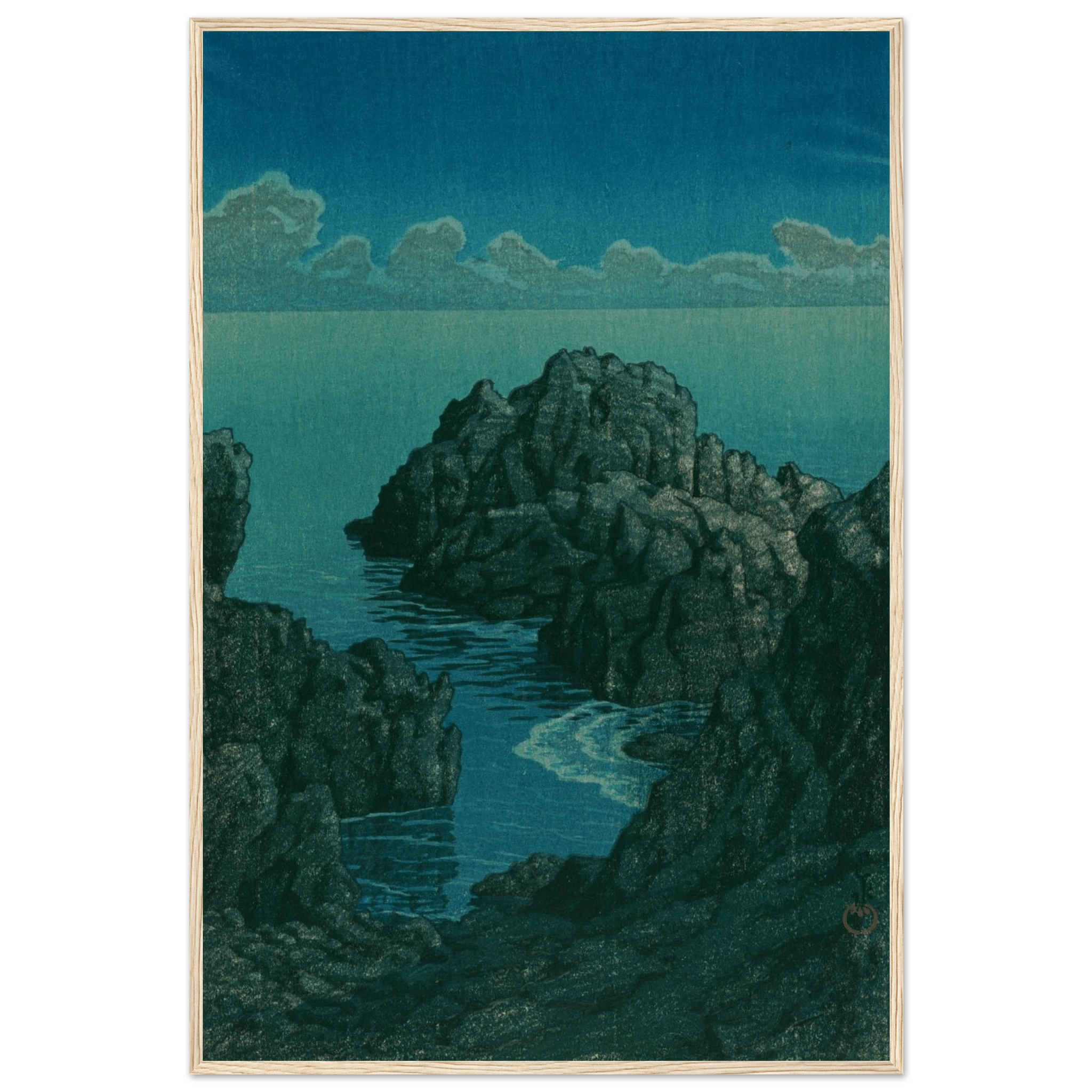 Küste von Hachijō - Gerahmte Eleganz - HINORI