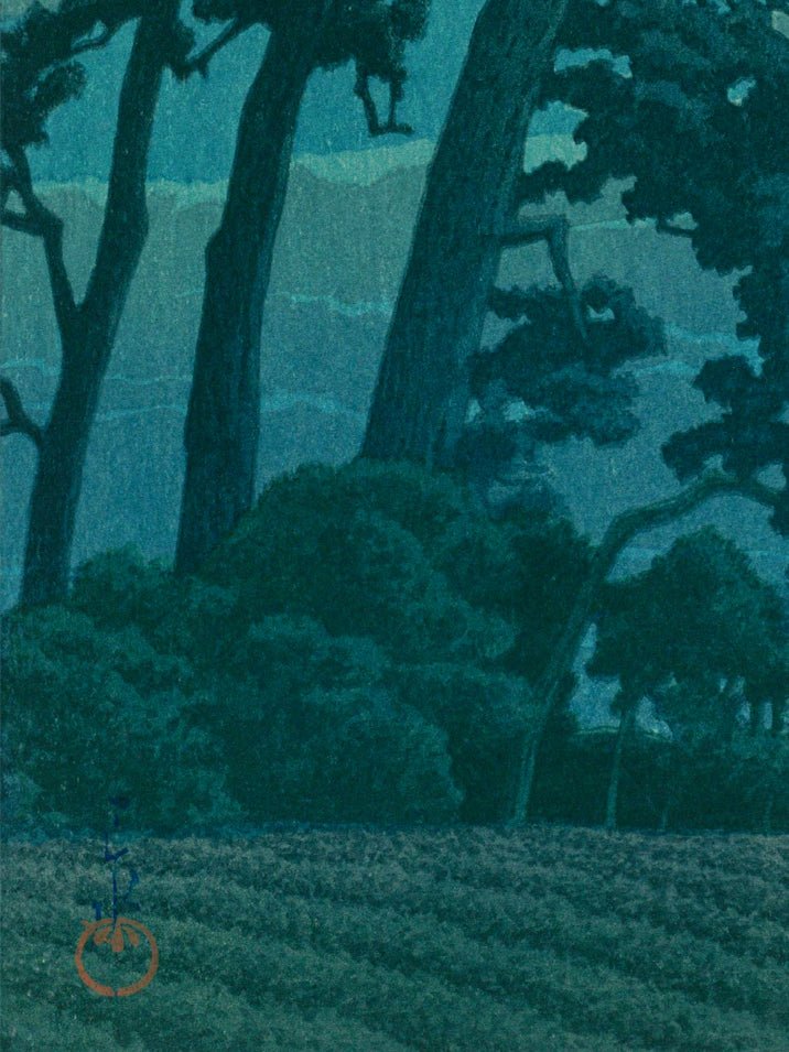 Mond über Magome - Gerahmte Eleganz - HINORI