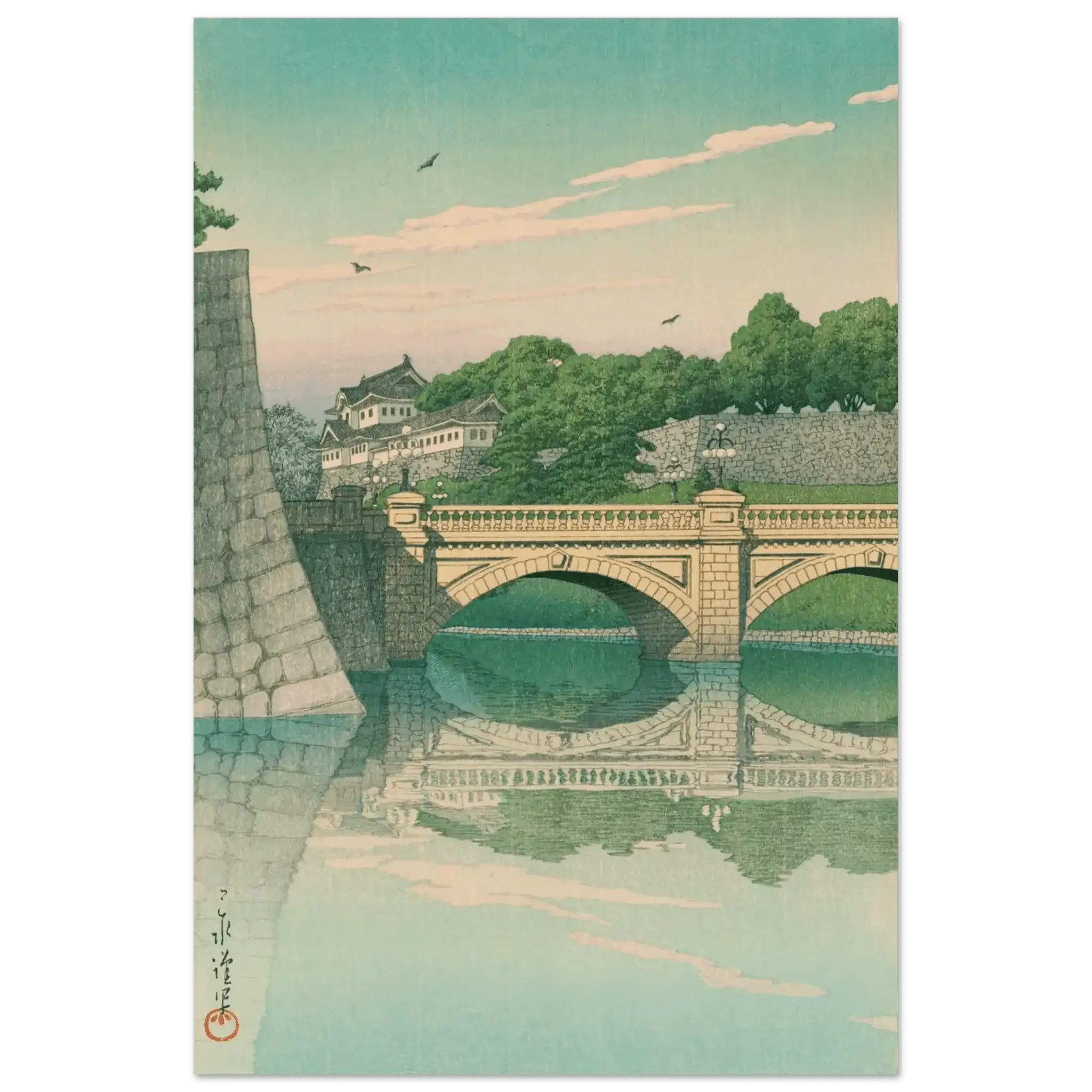 Morgen an der Nijūbashi - Brücke - Fine Art Prints - HINORI
