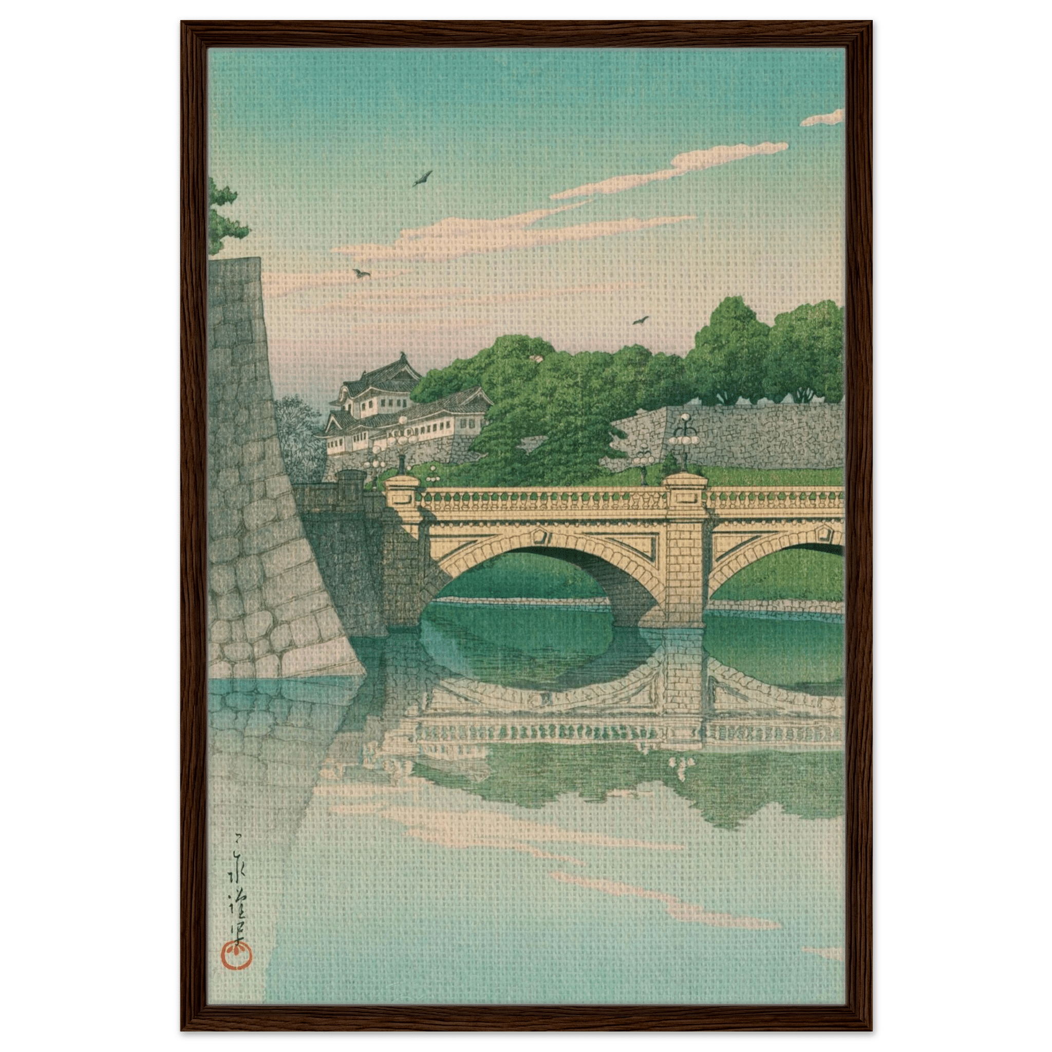 Morgen an der Nijūbashi - Brücke - Signature Collection - HINORI