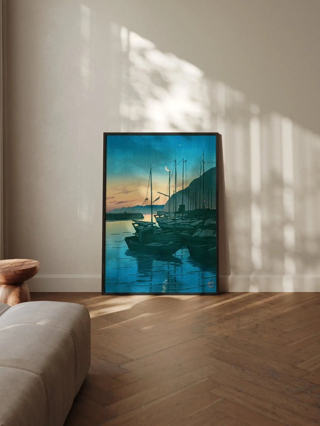 Morgendämmerung in Beppu - Gerahmte Eleganz - HINORI