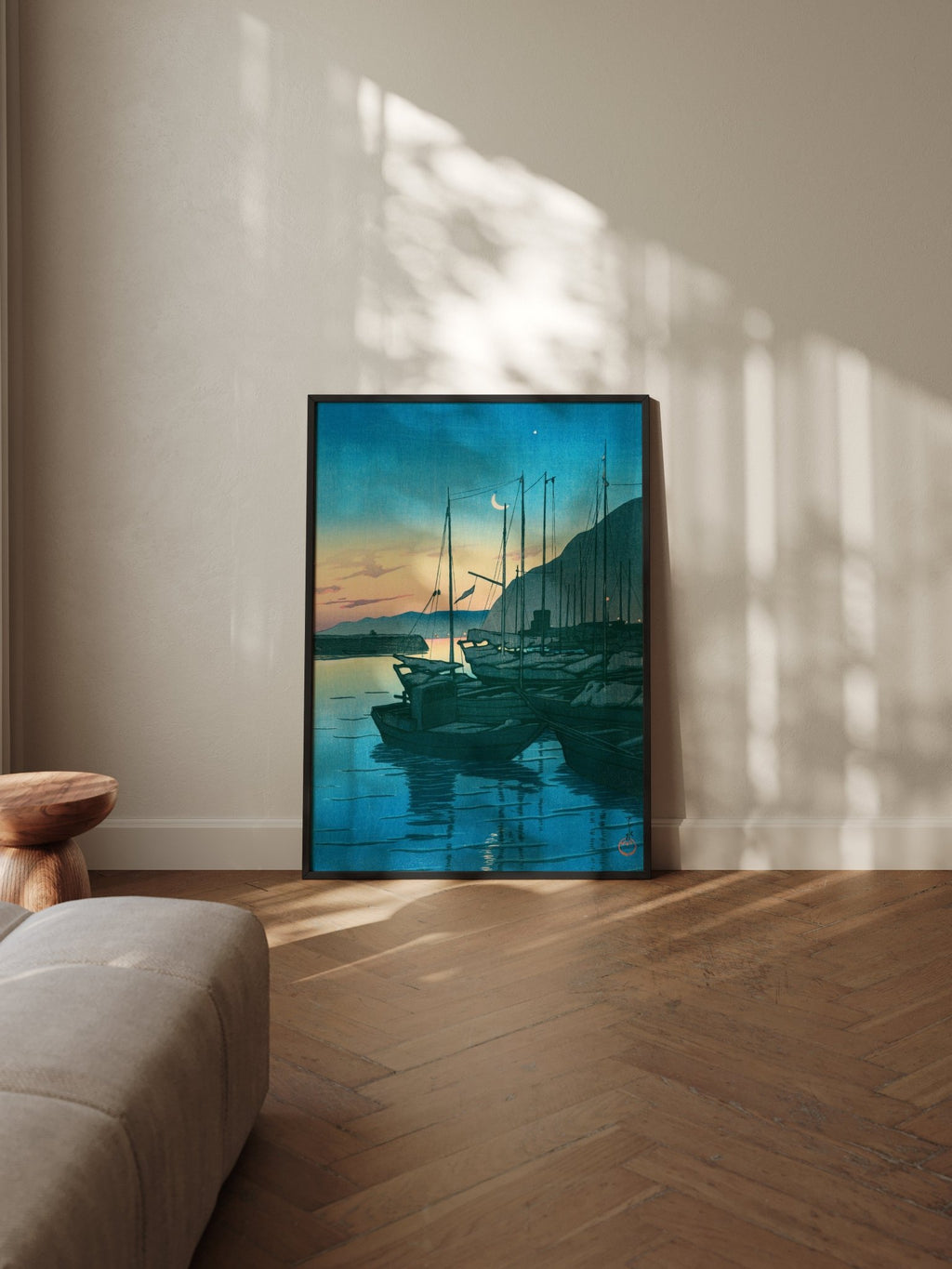 Morgendämmerung in Beppu - Gerahmte Eleganz - HINORI