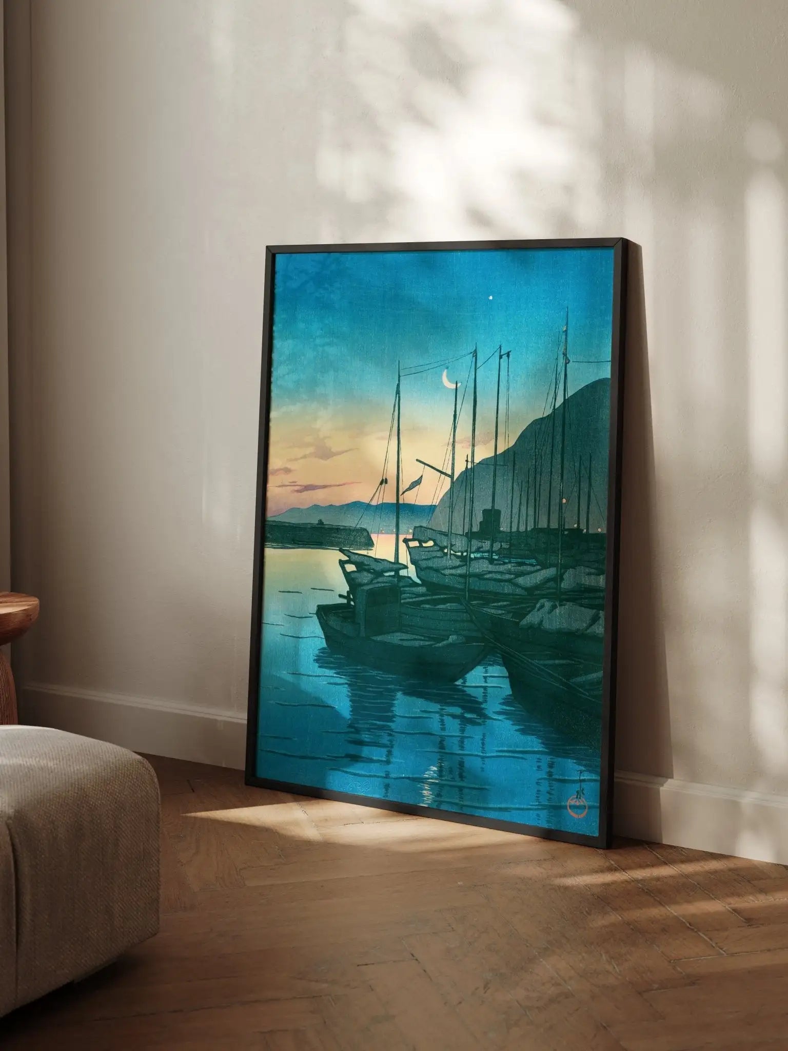 Morgendämmerung in Beppu - Gerahmte Eleganz - HINORI