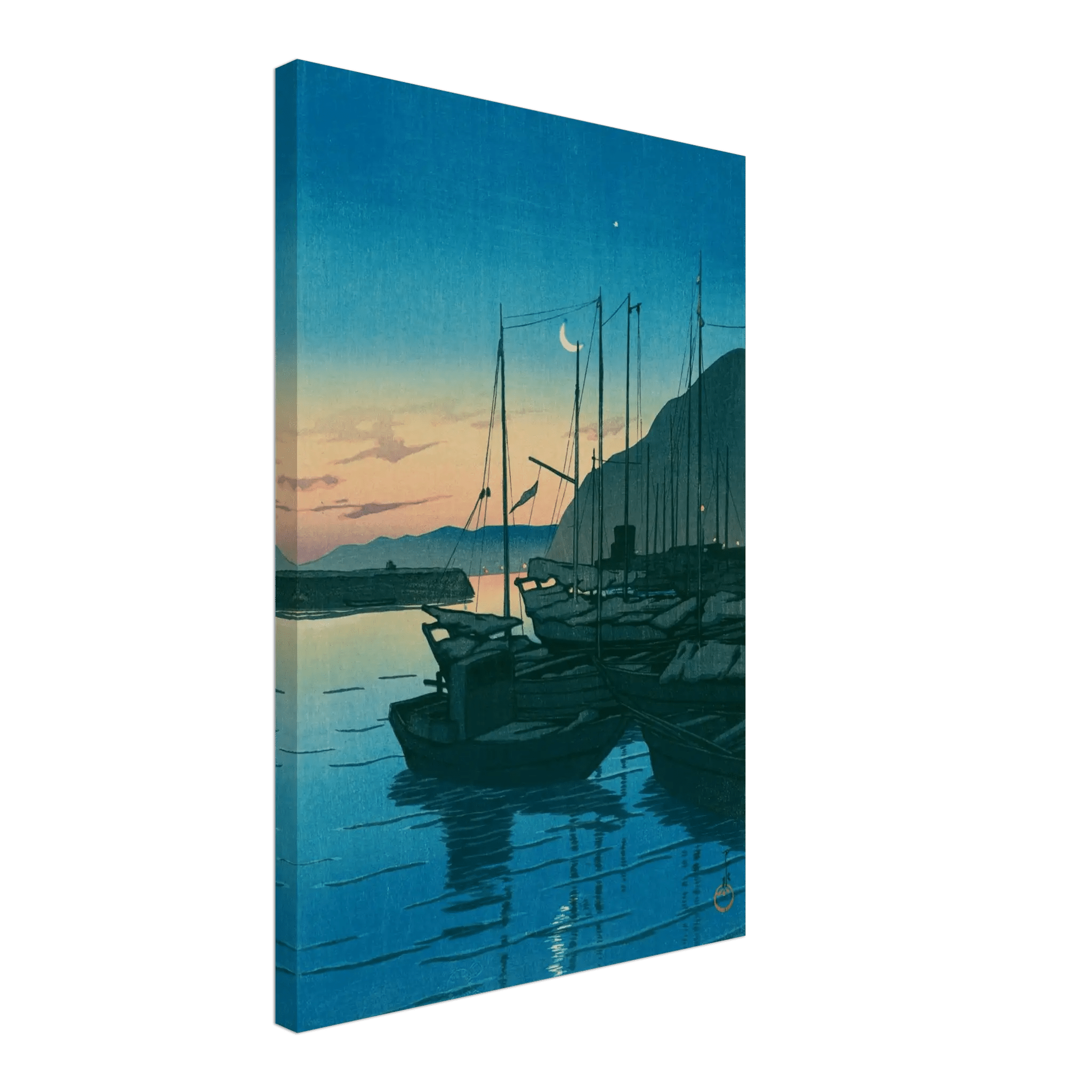 Morgendämmerung in Beppu - Leinwand Edition - HINORI