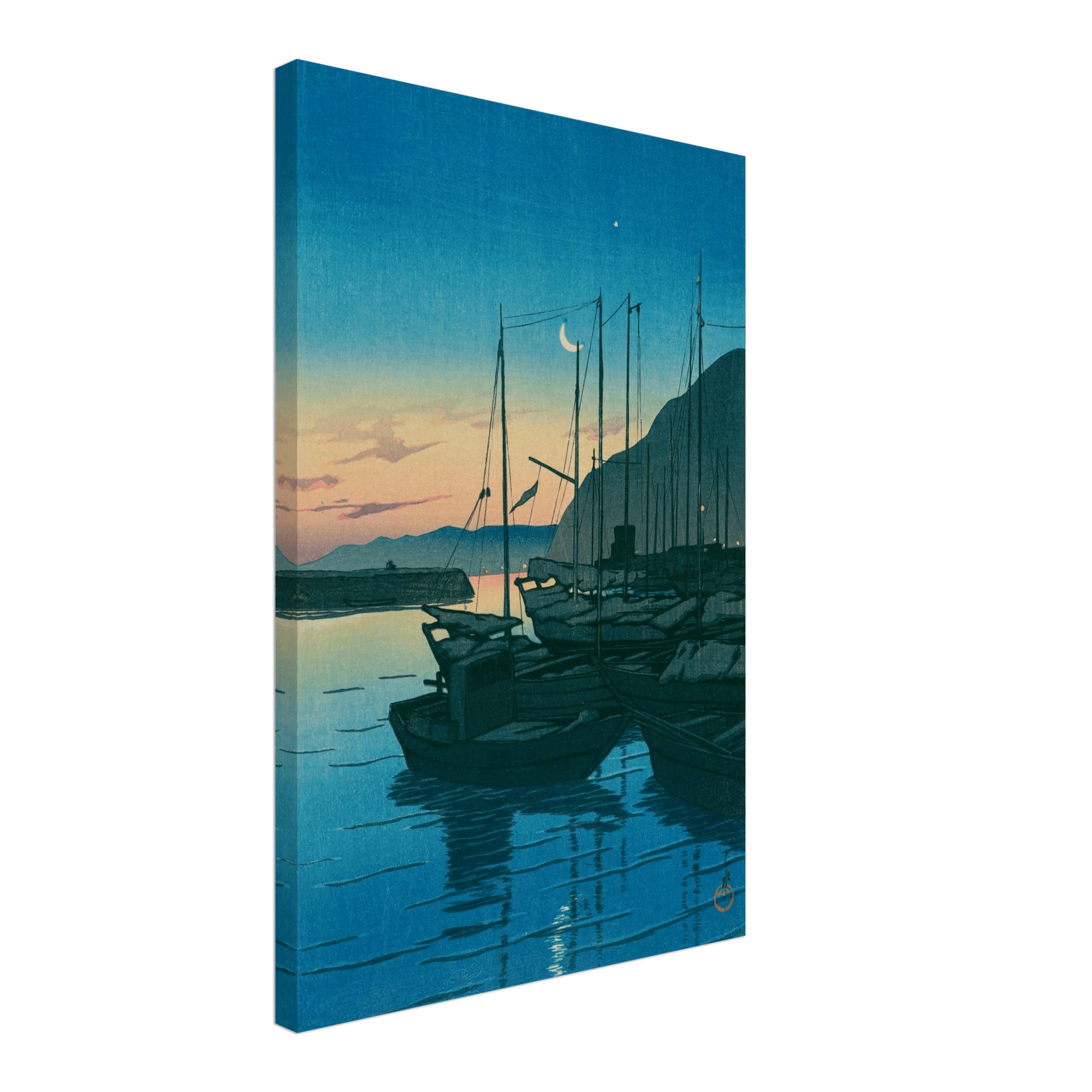 Morgendämmerung in Beppu - Leinwand Edition - HINORI